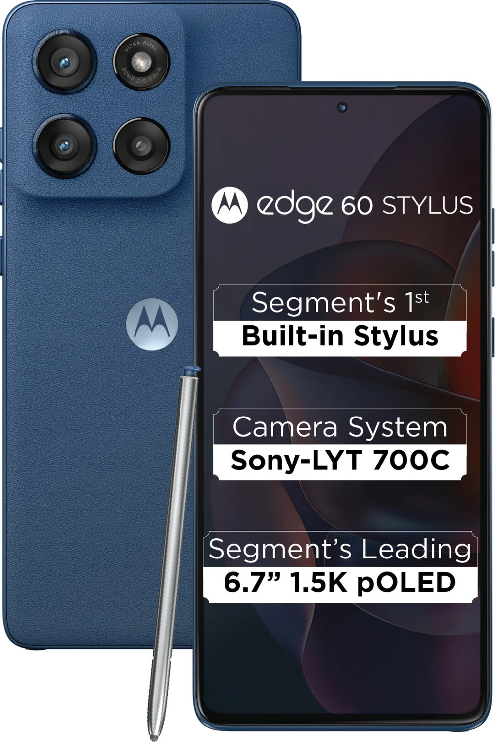 Image of MOTOROLA Edge 60 Stylus (PANTONE Gibraltar Sea, 256 GB)