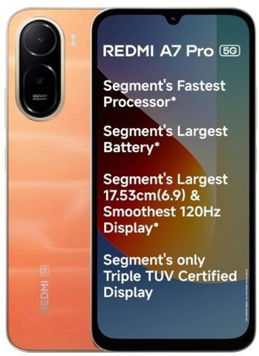 REDMI A7 Pro 5G (Sunset Orange, 128 GB) (4 GB RAM)