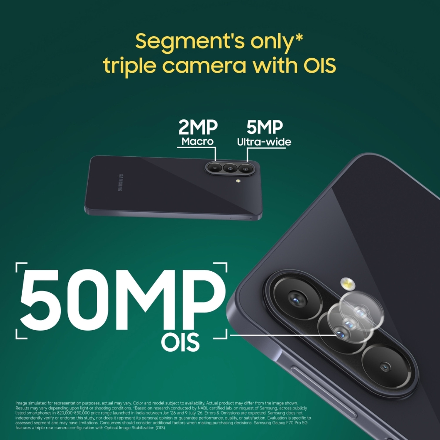 Image of Samsung Galaxy F70 Pro 5G (Alpha Black, 128 GB)