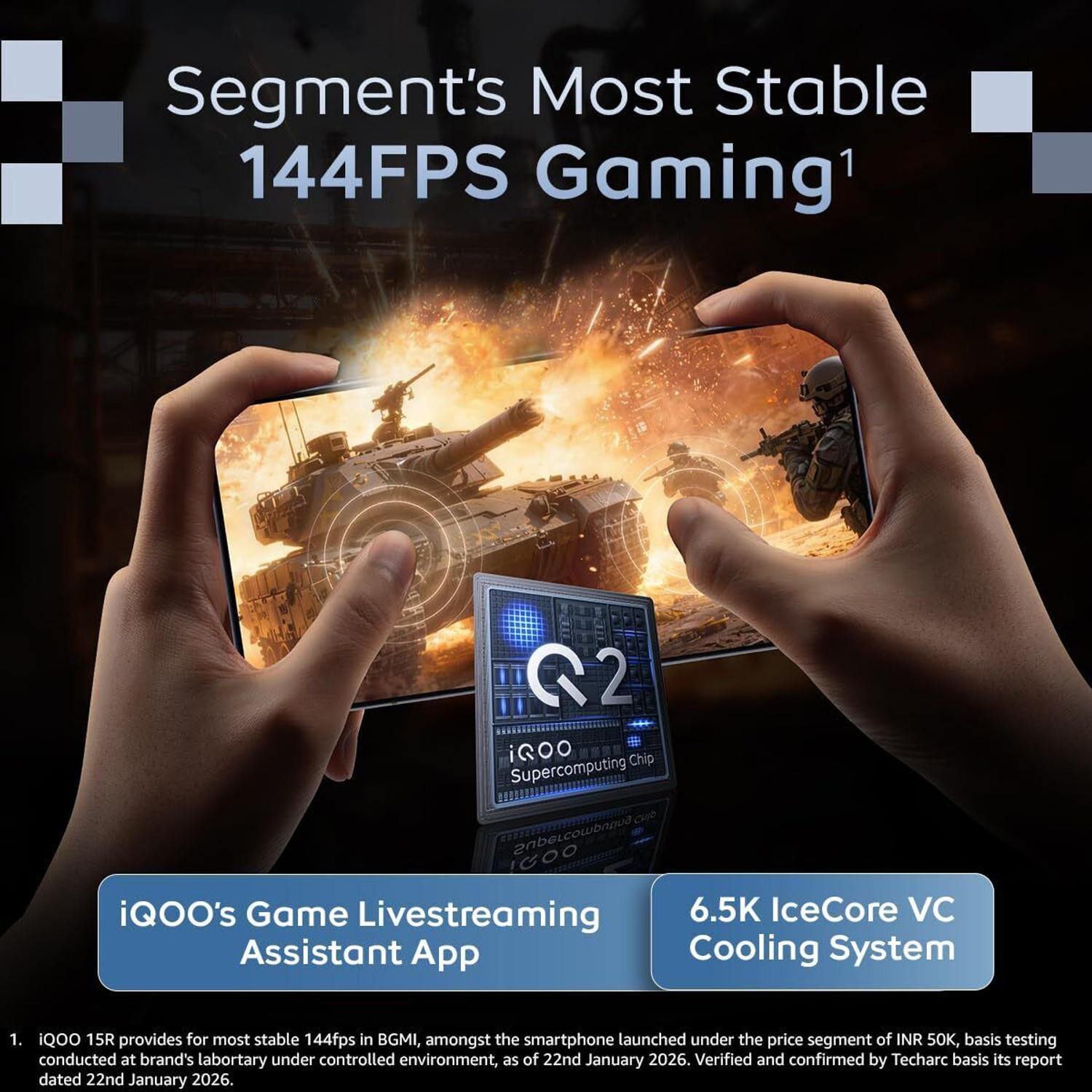 Image of IQOO 15R 5G (Triumph Silver, 256 GB)