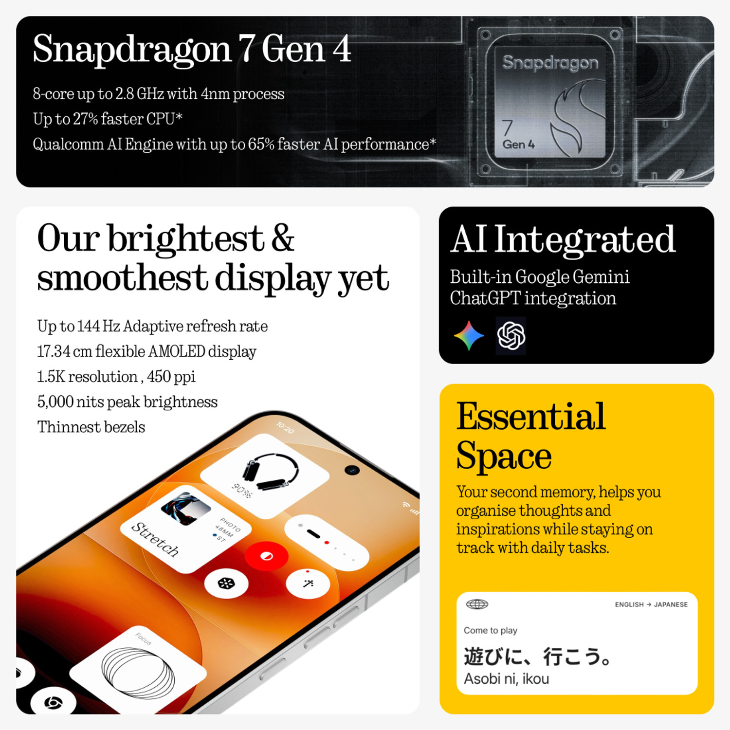 Image of Nothing Phone (4a) Pro (Silver, 128 GB)