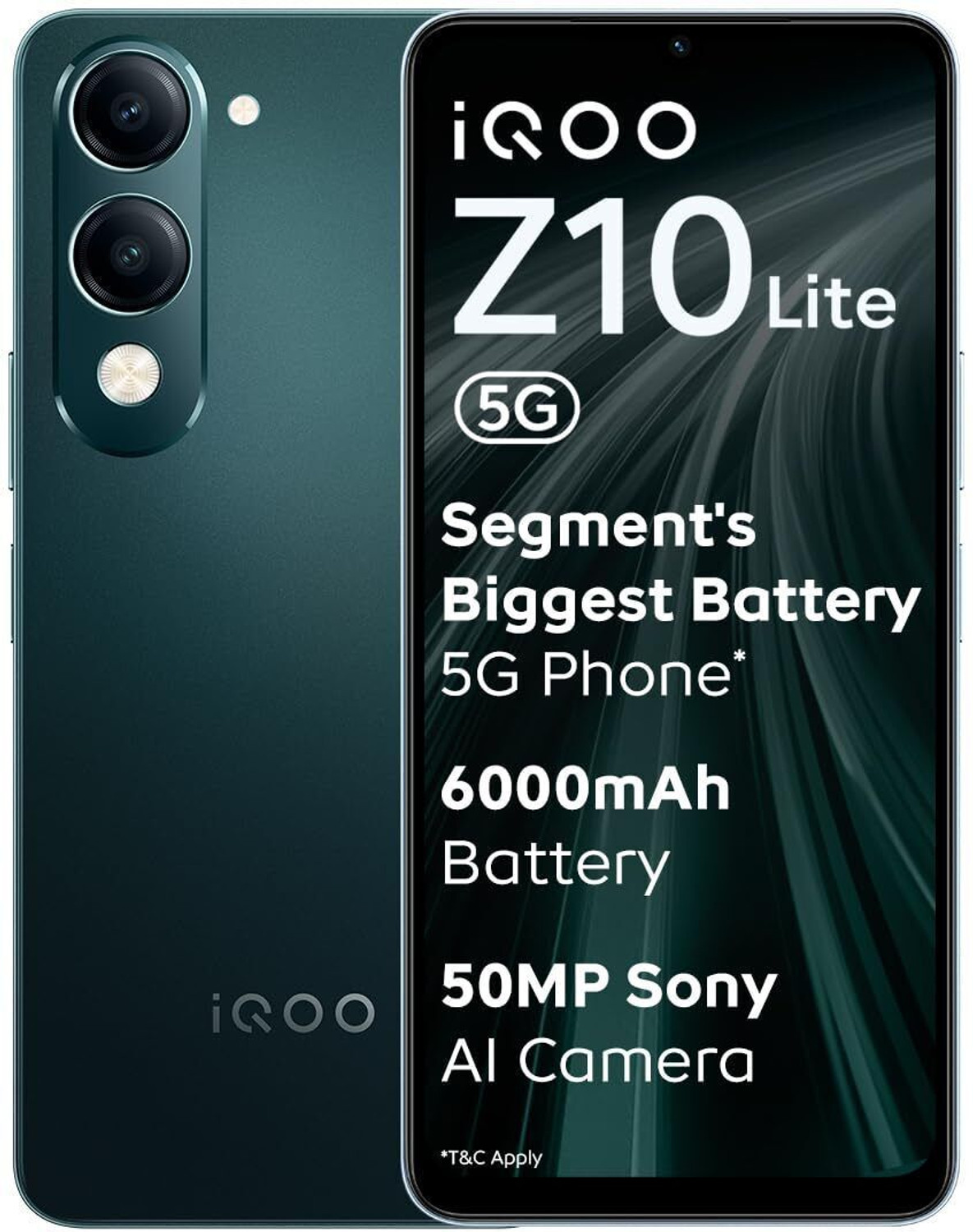 Image of IQOO Z10 Lite 5G (Cyber Green, 128 GB)