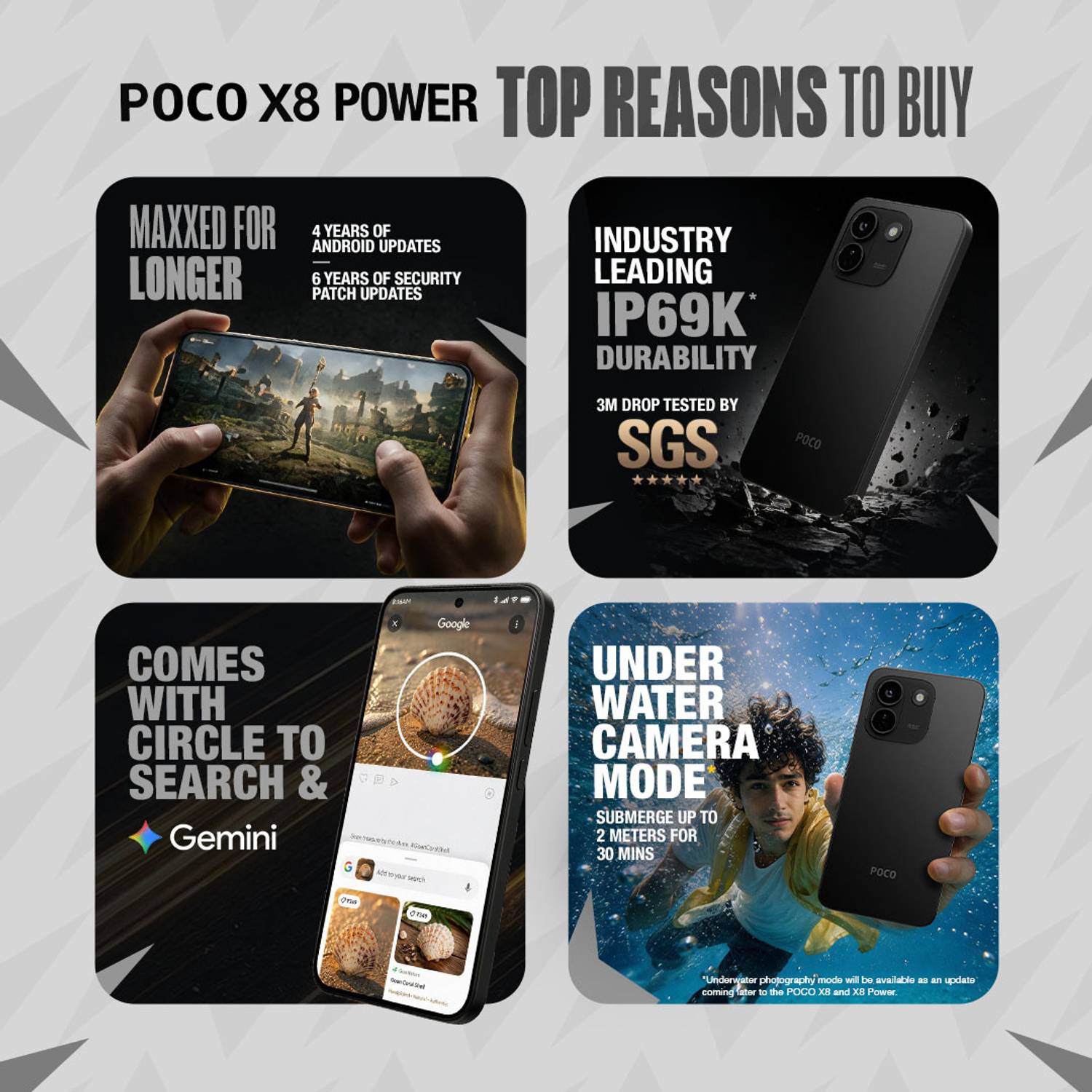 POCO X8 Power 5G 128GB Black - Image 2