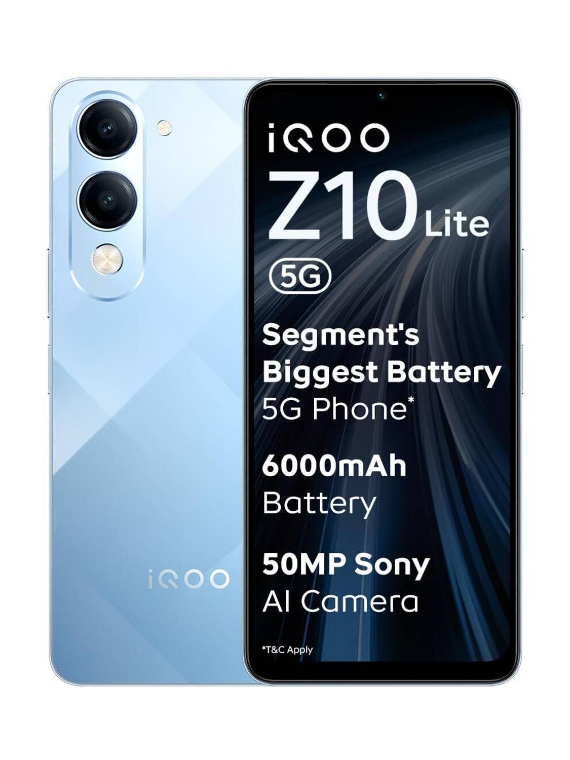 IQOO Z10 Lite 5G (Titanium Blue, 256 GB)