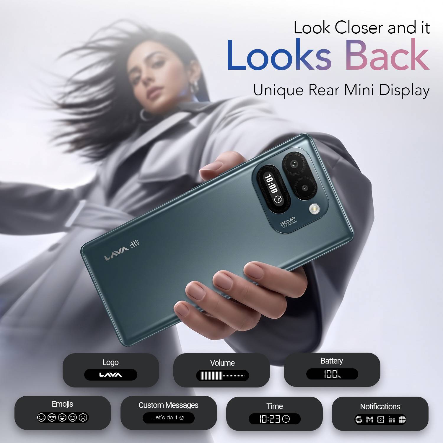 LAVA Virat Curve 5G 128GB Gray - Image 5