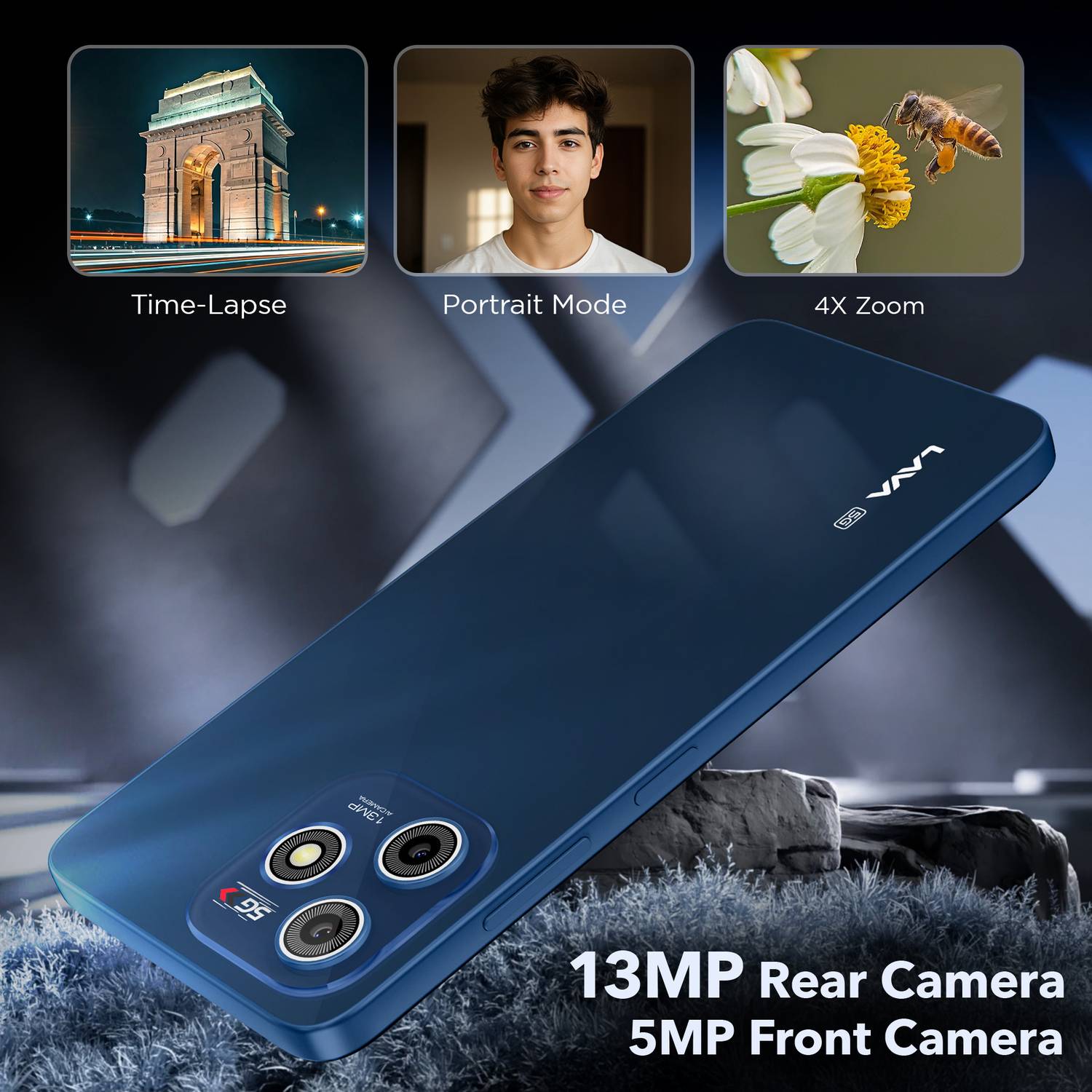 LAVA Bold N1 5G (64 GB, Champagne Gold) - Image 4