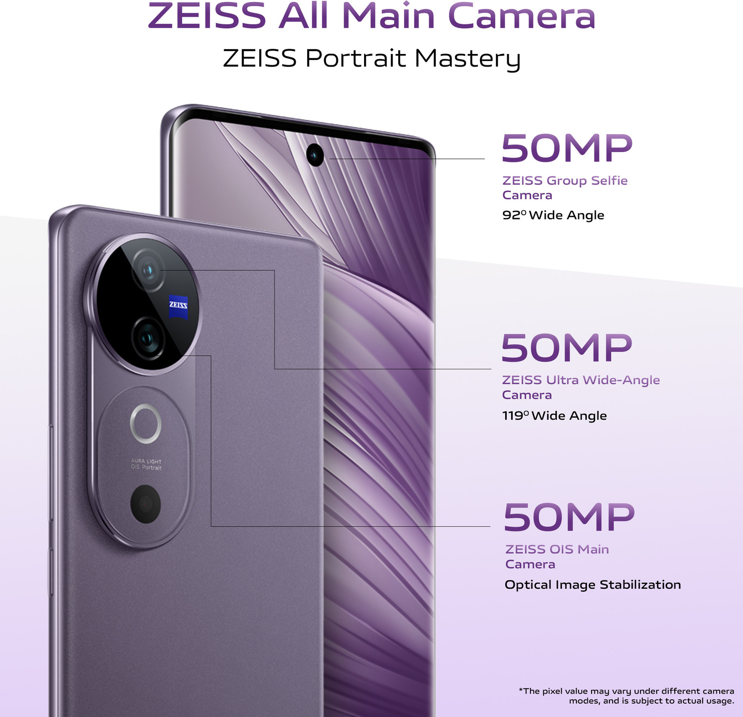 Image of vivo V40 5G (Lotus Purple, 256 GB)