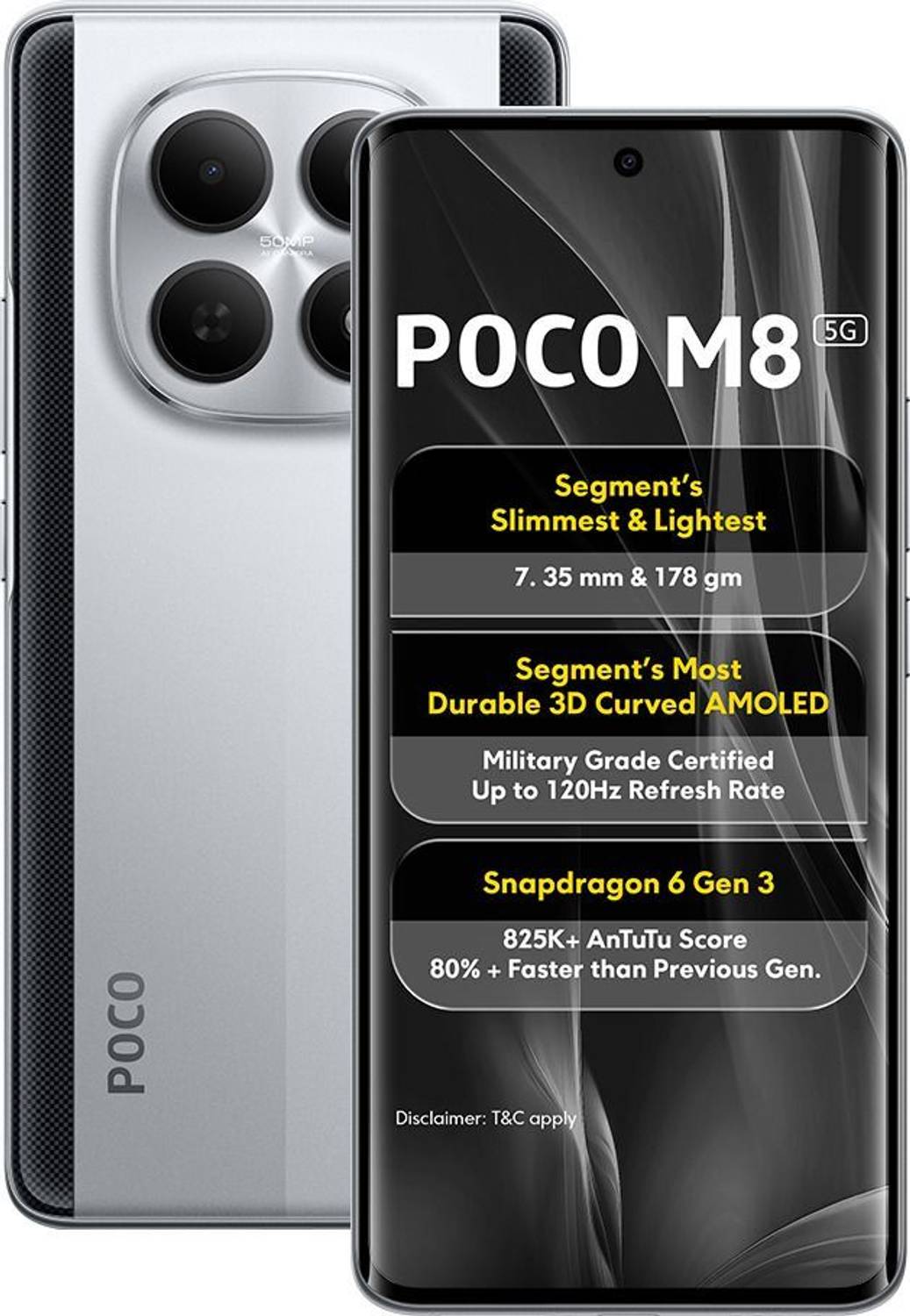 POCO M8 Frost Silver 128 GB