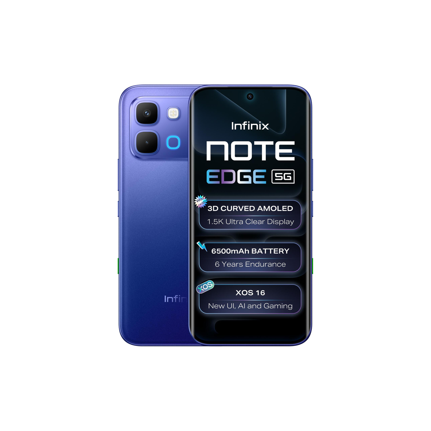 Image of Infinix Note edge (Stellar Blue, 256 GB)
