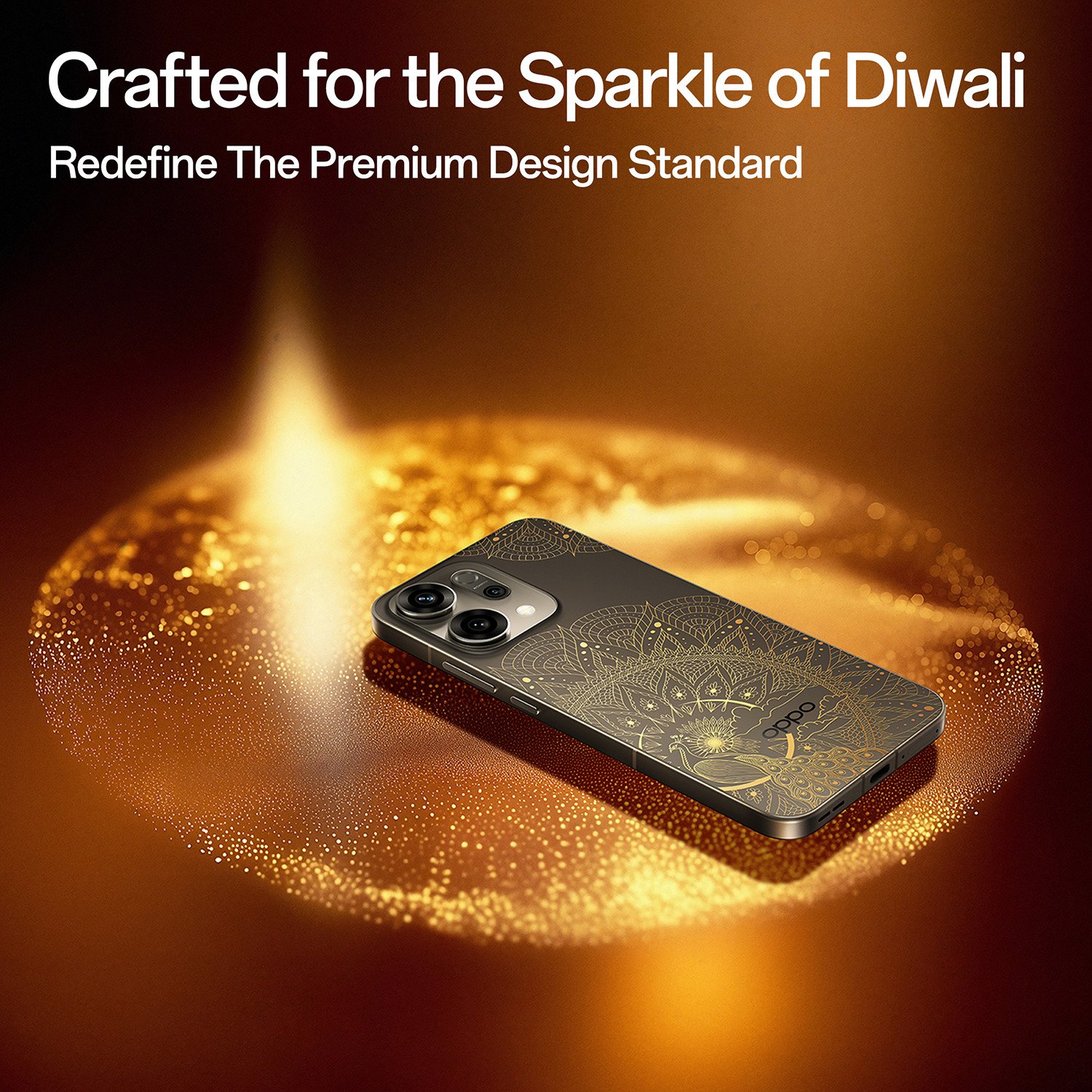 Image of OPPO Reno14 5G (Diwali Gold Edition, 256 GB)