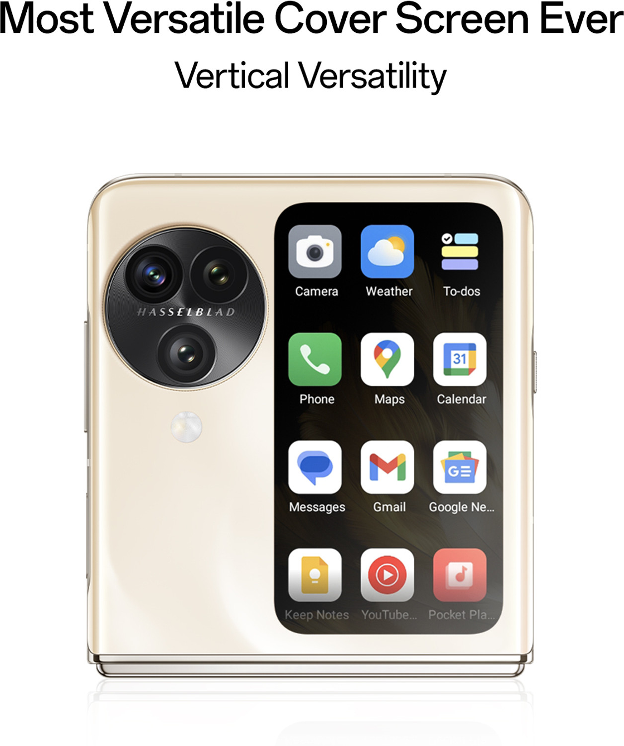 Image of OPPO Find N3 Flip (Cream Gold, 256 GB)