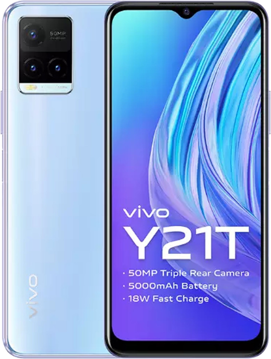 Image of vivo Y21T (Pearl White, 128 GB)