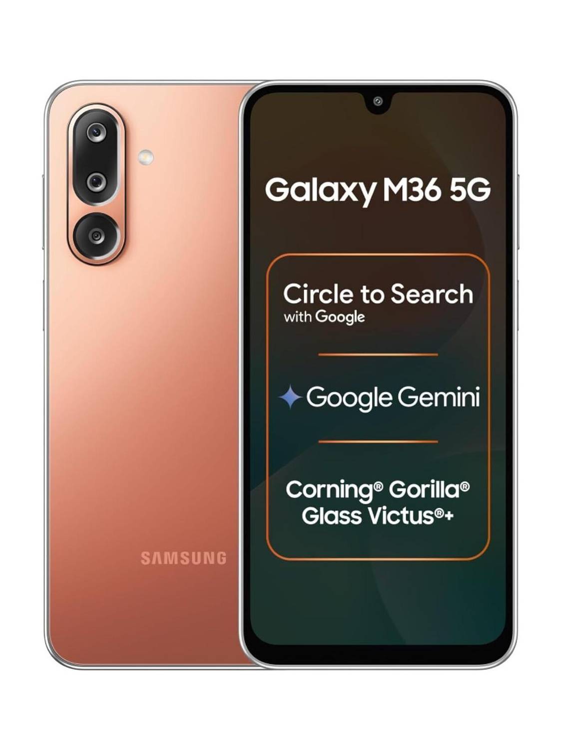 Samsung M36 5G (Orange Haze / Orange, 128 GB)