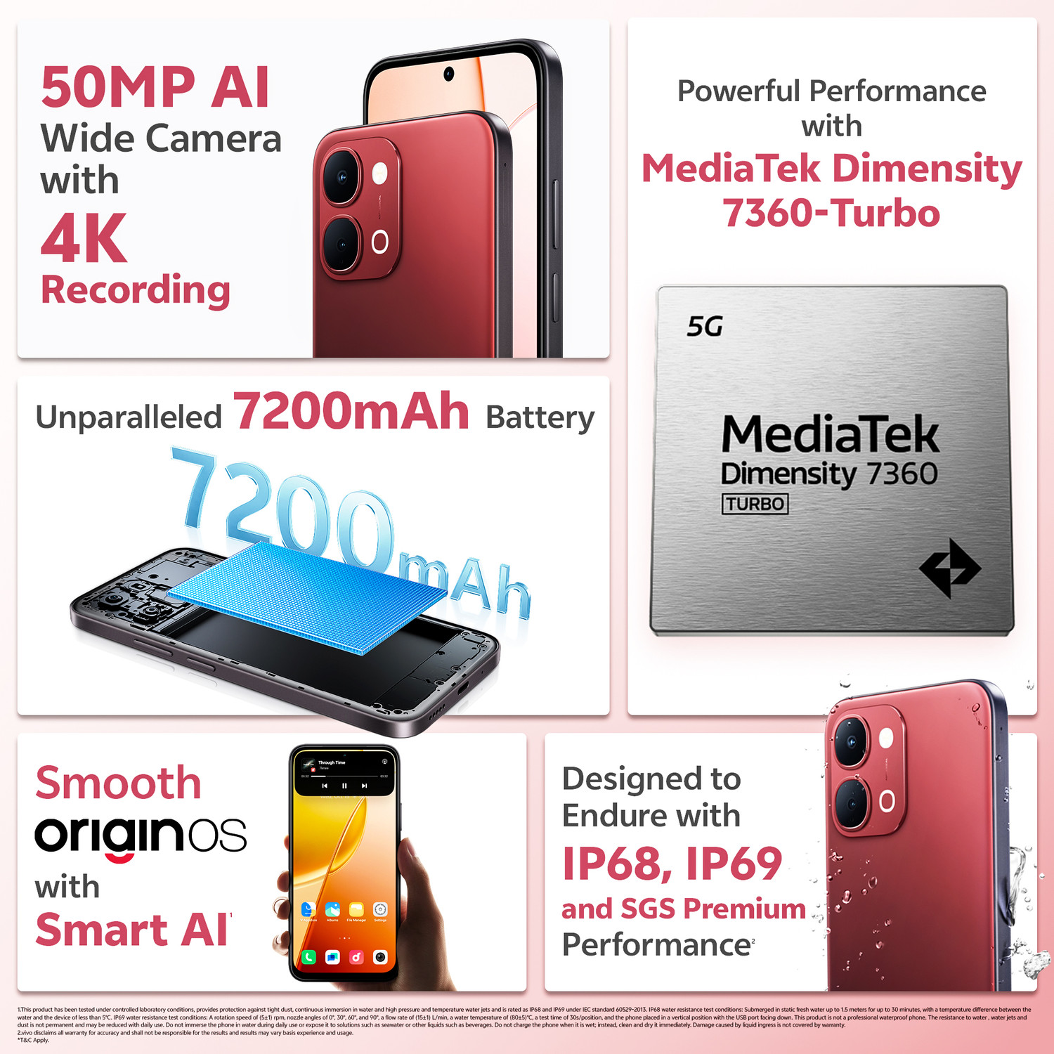 Image of vivo Y51 Pro 5G (Festive Red, 128 GB)