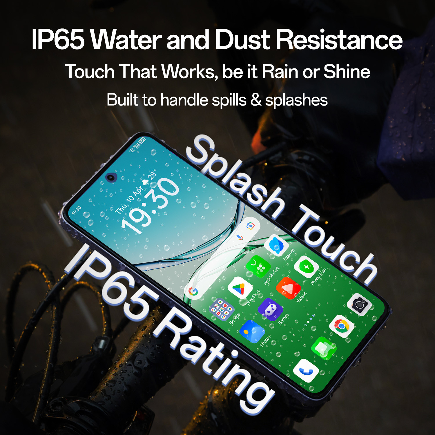 Image of OPPO K13x 5G 6000mAh and 45W SUPERVOOC Charger & AI (Mist White, 128 GB)