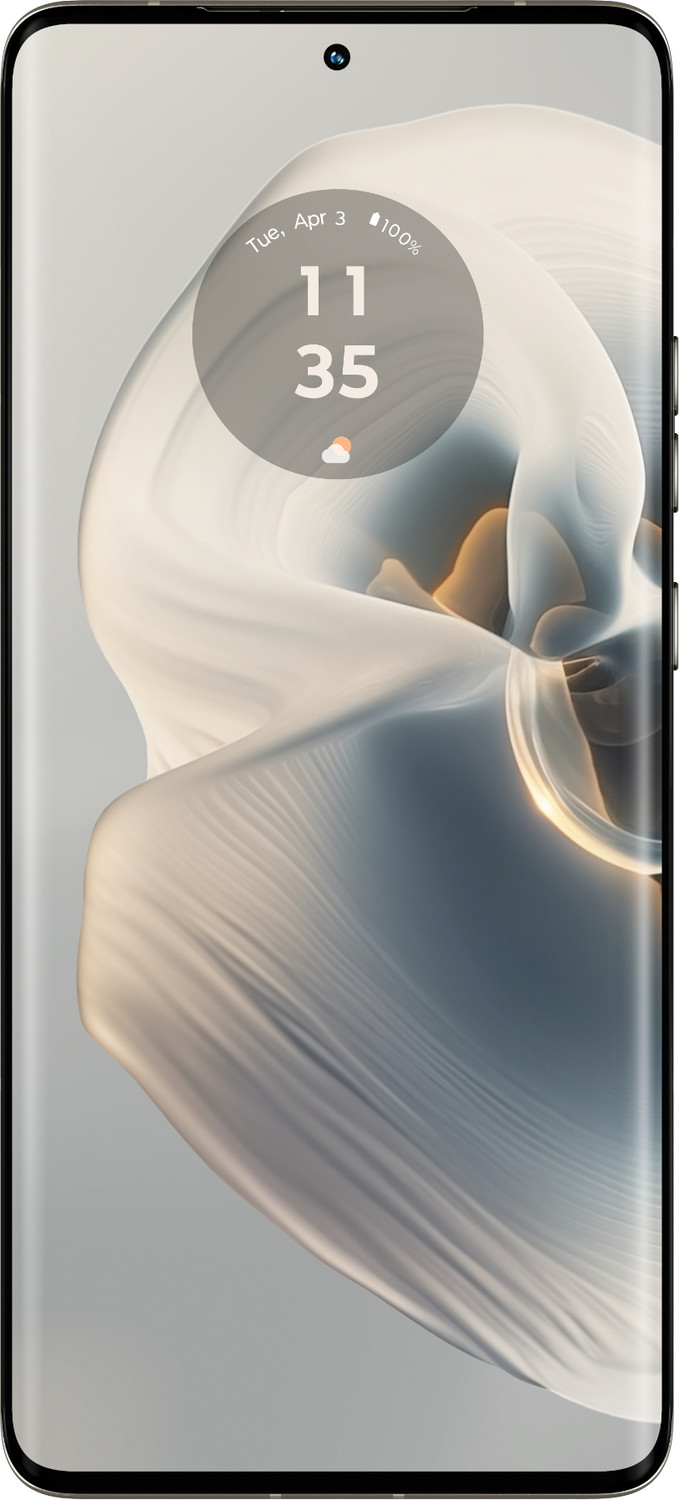 Image of Motorola Edge 50 Pro 5G with 125W Charger (Moonlight Pearl, 256 GB)