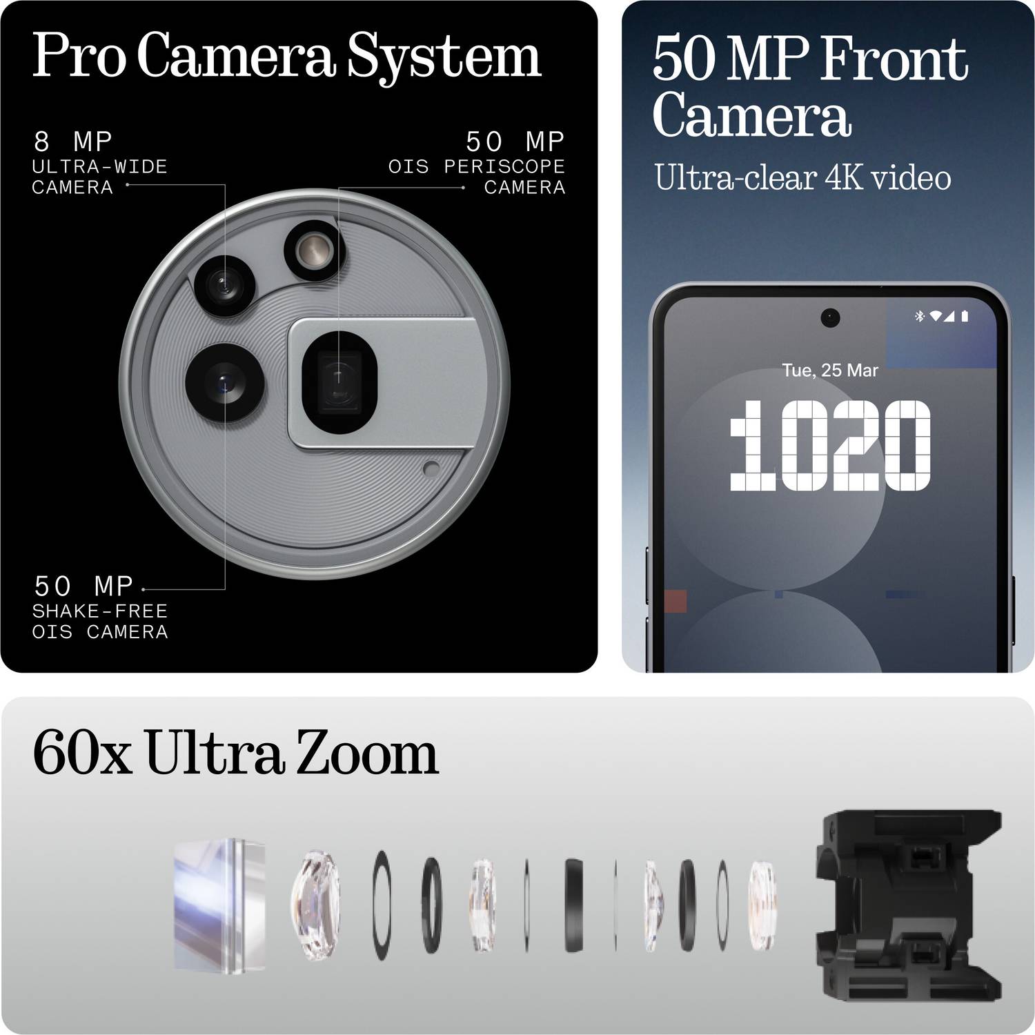 Nothing Phone (3a) Pro 128GB Grey - Image 3