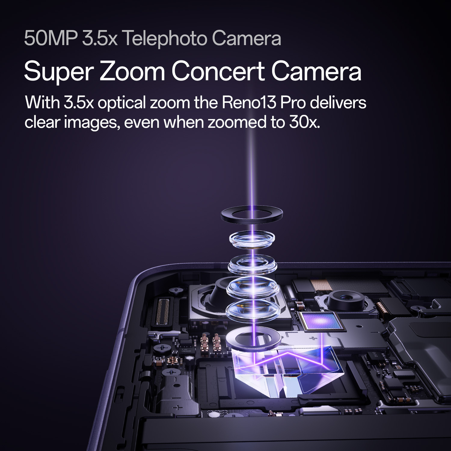 Image of OPPO Reno13 Pro 5G (Mist Lavender, 256 GB)