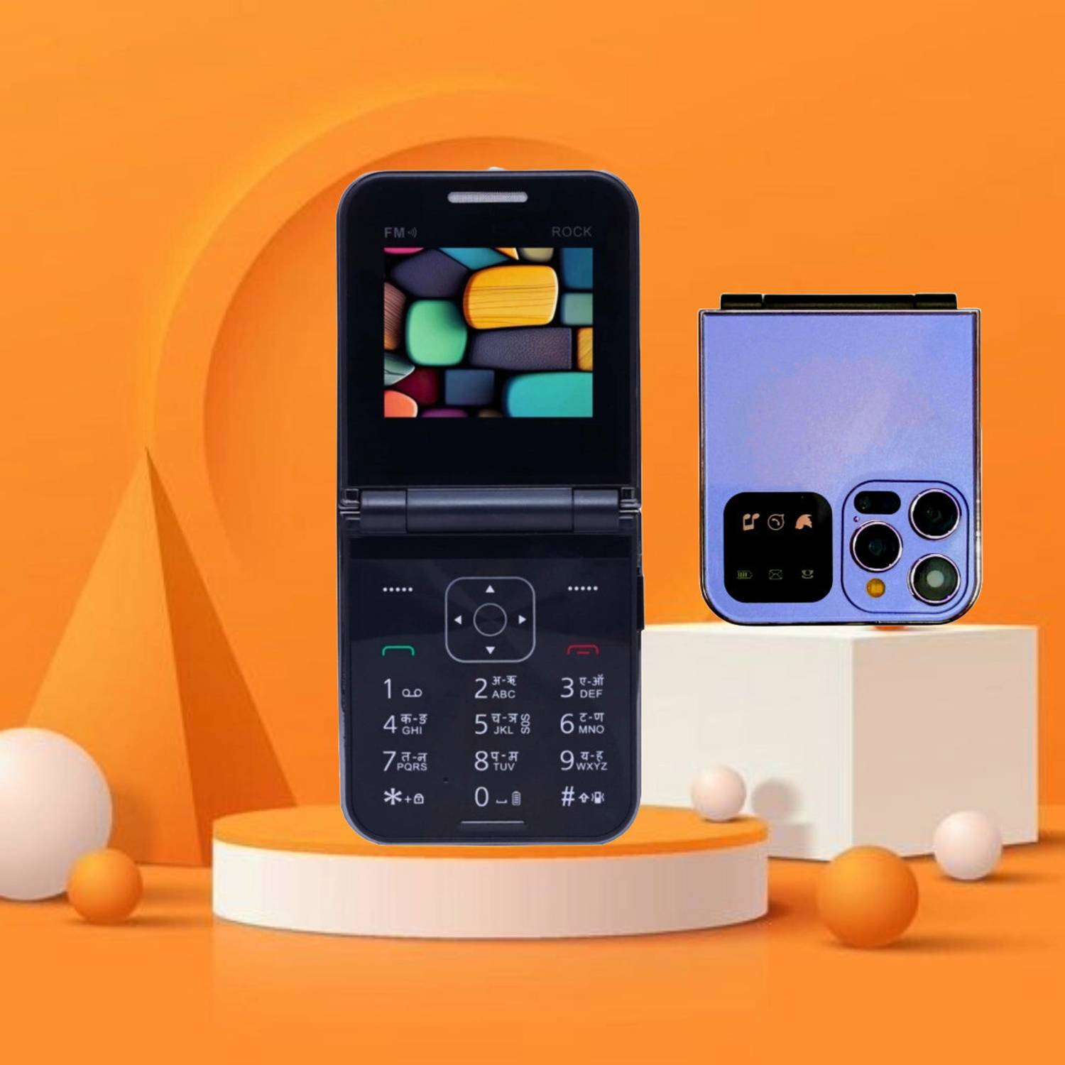 Snectian Rock Z Dual Sim Keypad Mobile with 2.4" Display Call &
