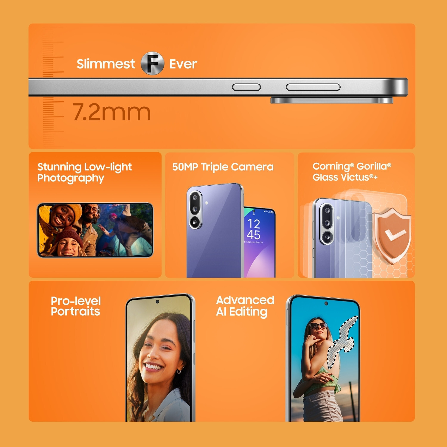 Image of Samsung Galaxy F56 5G (Violet, 256 GB)