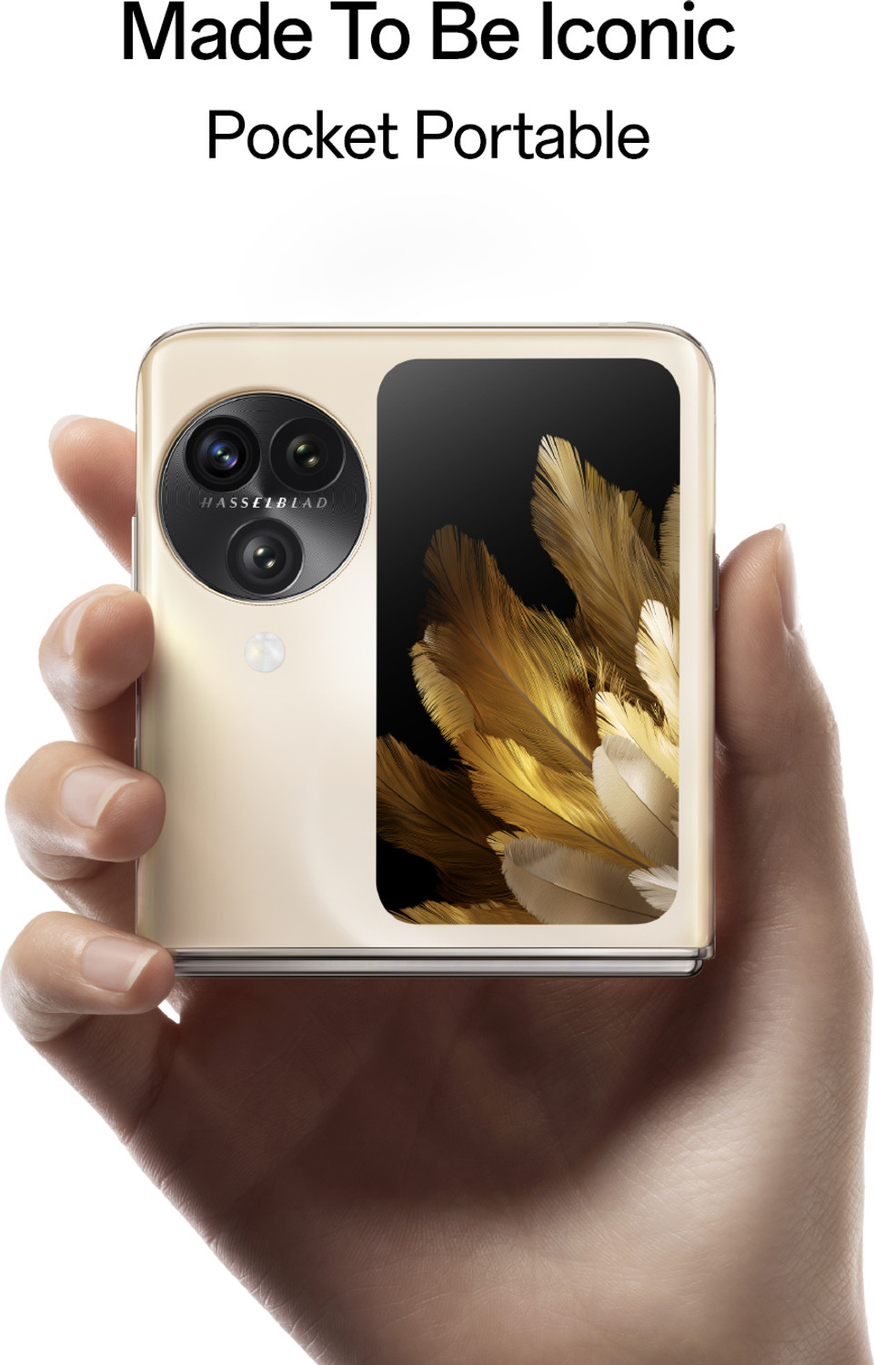 Image of OPPO Find N3 Flip (Cream Gold, 256 GB)