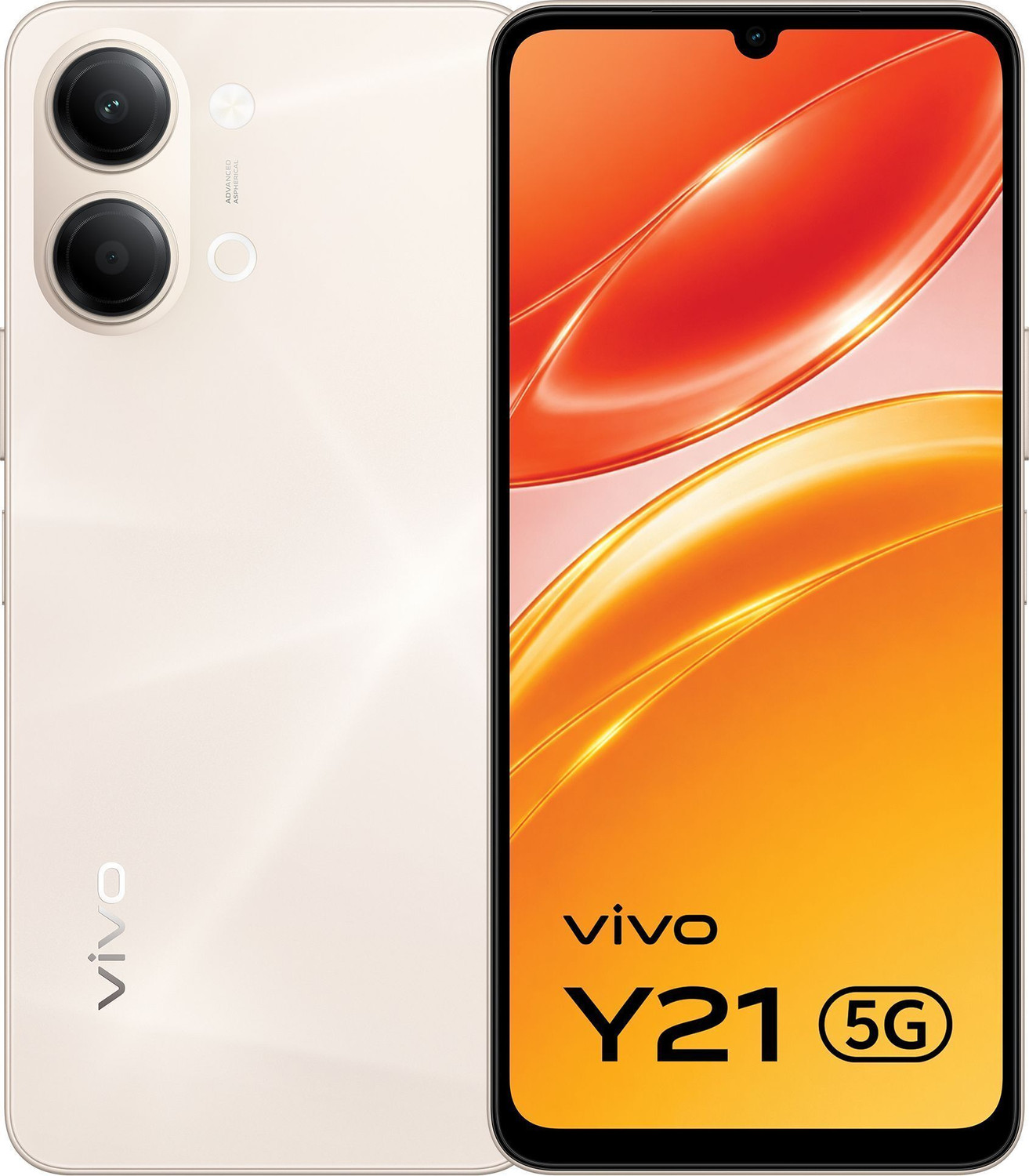 Image of vivo Y21 5G (Straw Gold, 64 GB)