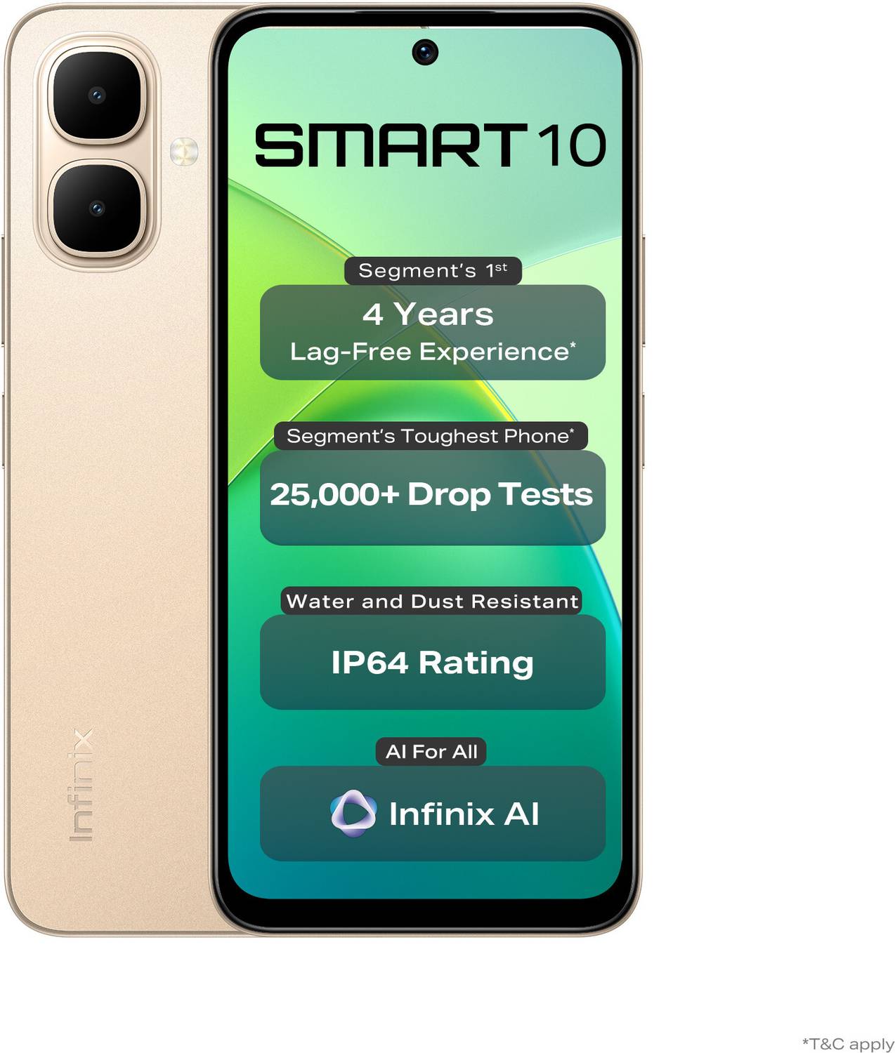 Infinix SMART 10 (Twilight Gold, 64 GB) price history chart and lowest price