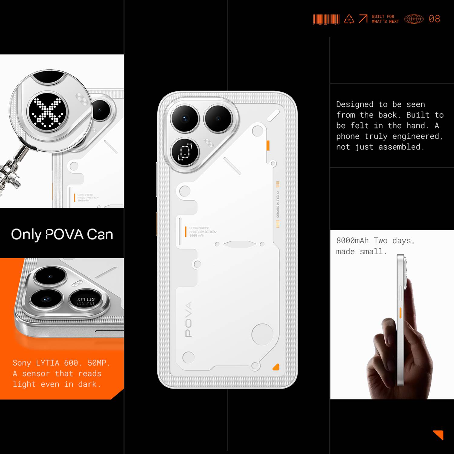 Tecno Pova 8 5G 128GB White - Image 2