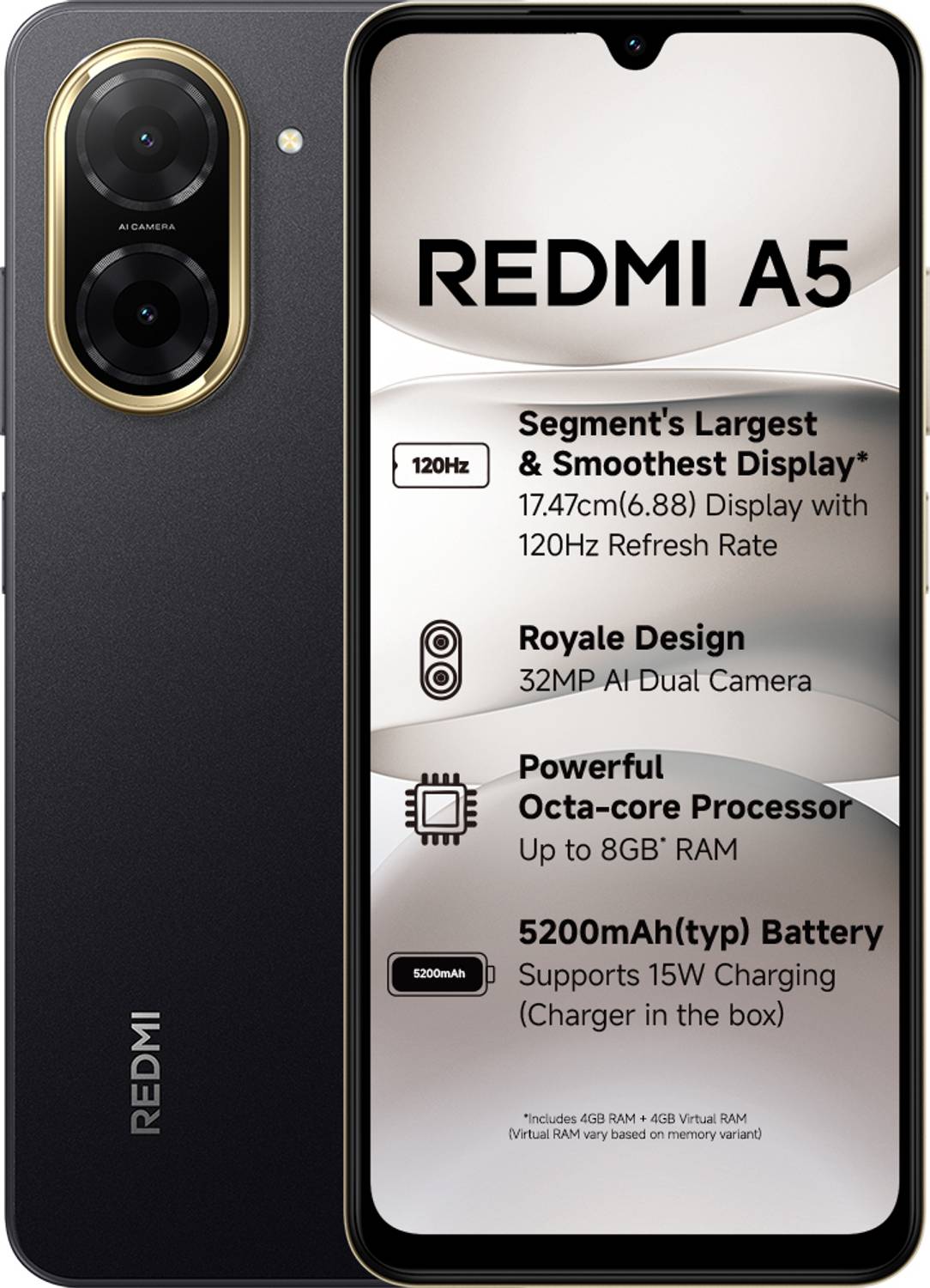 REDMI A5 (64 GB Storage, 3 GB RAM) Online at Best Price On