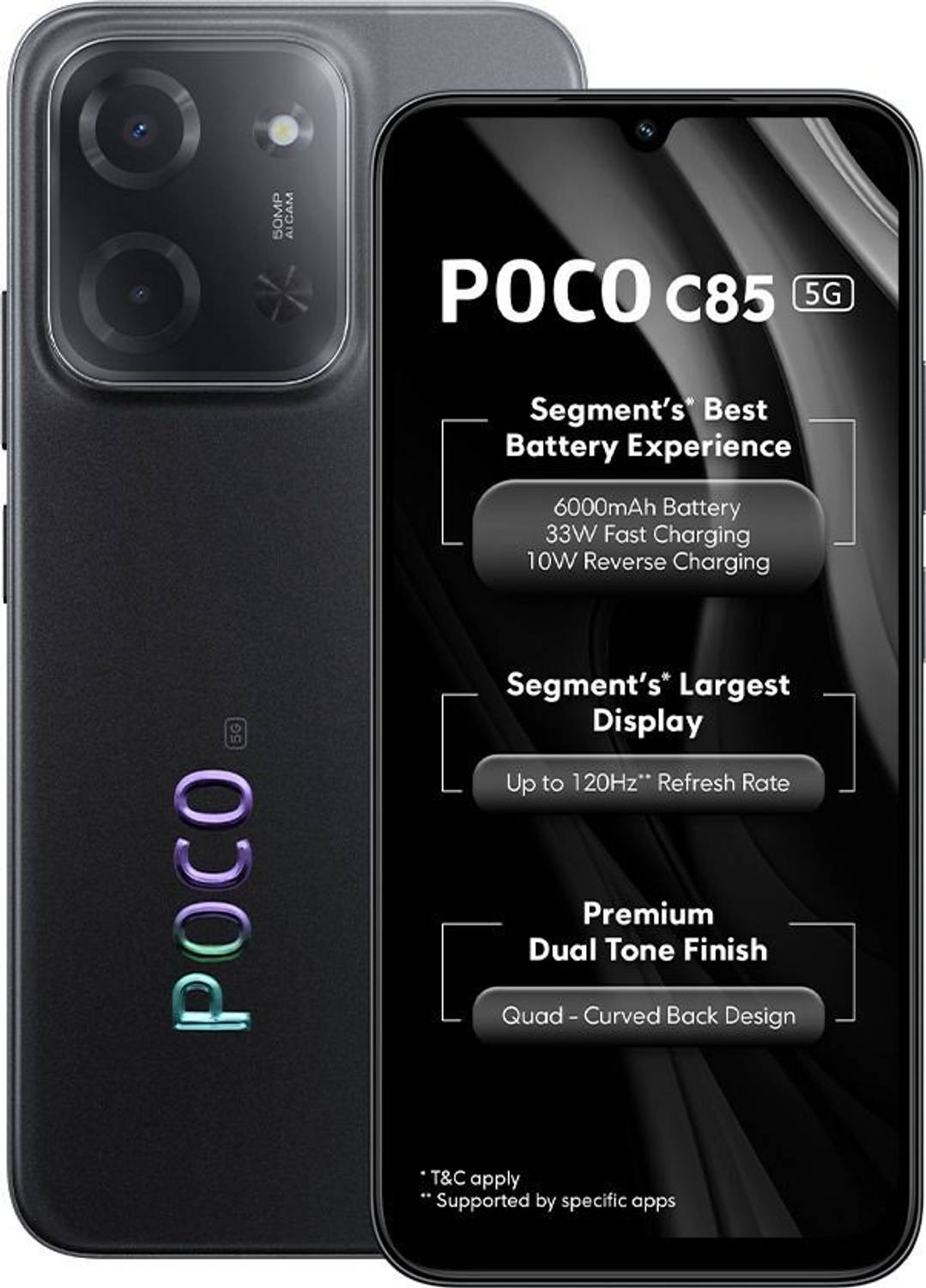 POCO C85 5G Power Black 128 GB
