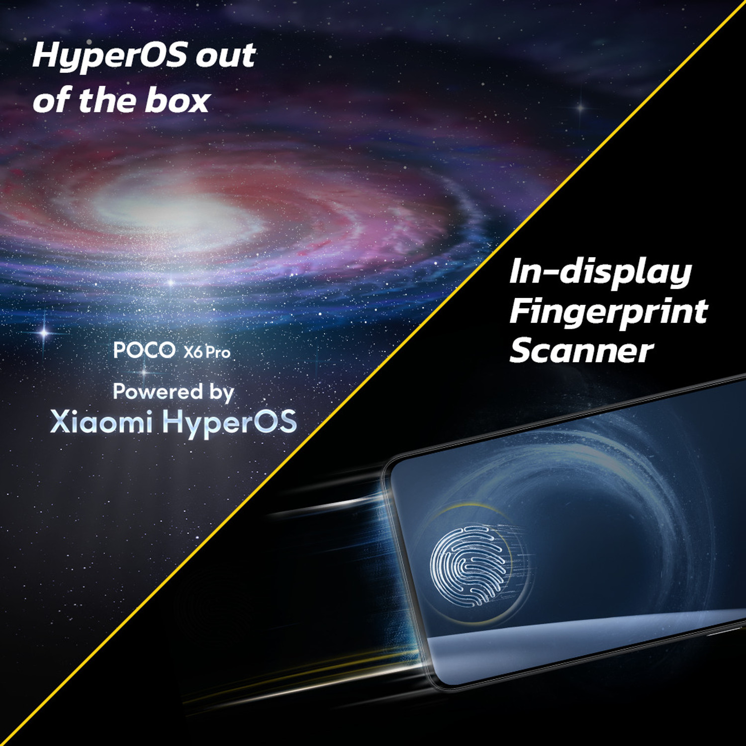 Image of POCO X6 Pro 5G (Yellow, 256 GB)