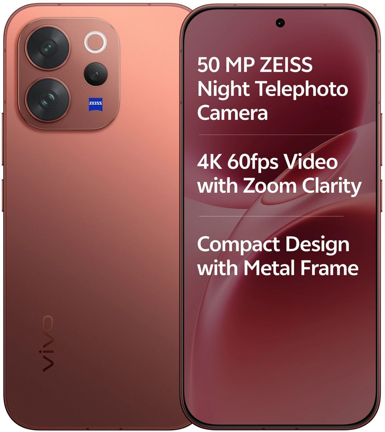 Image of vivo V70 5G (Festive Red, 256 GB)