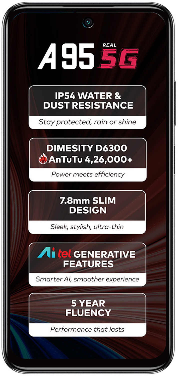 Image of itel A95 5G (Shadow Black, 128 GB)