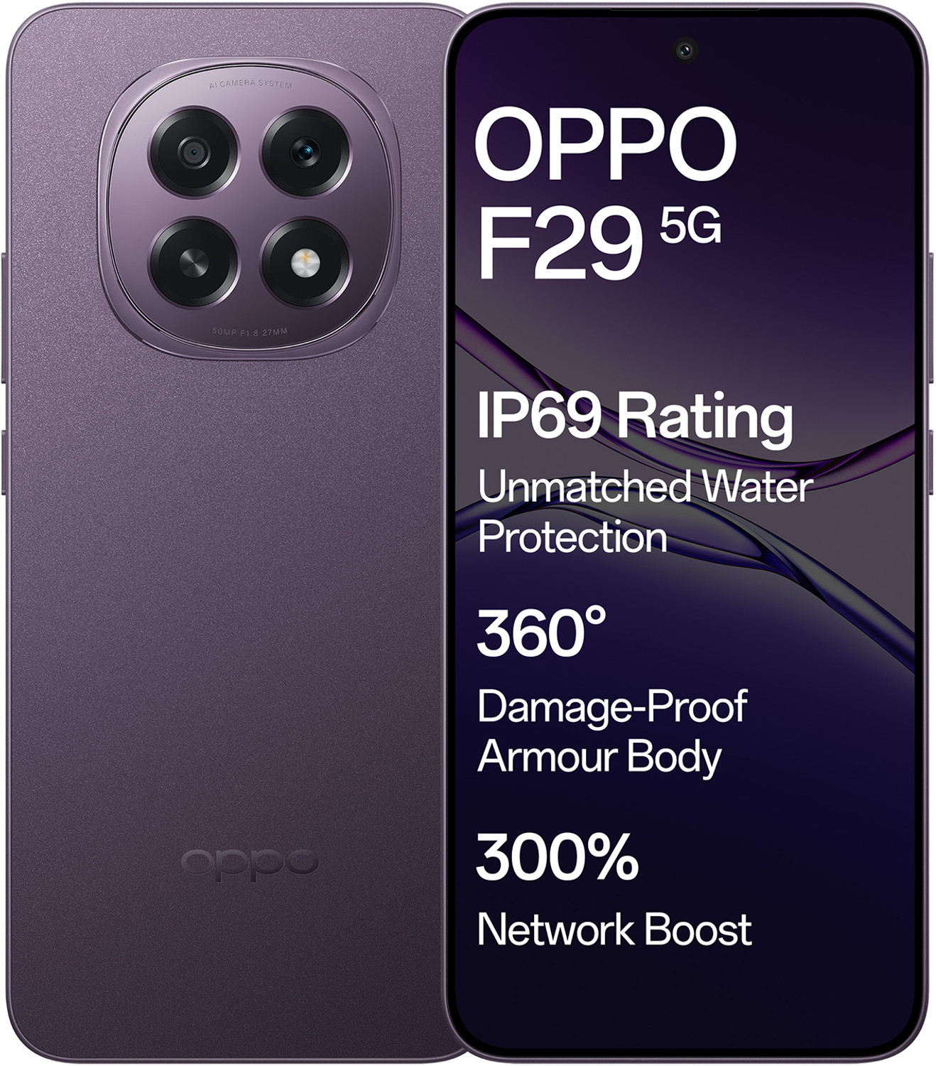 Image of OPPO F29 5G (Solid Purple, 128 GB)