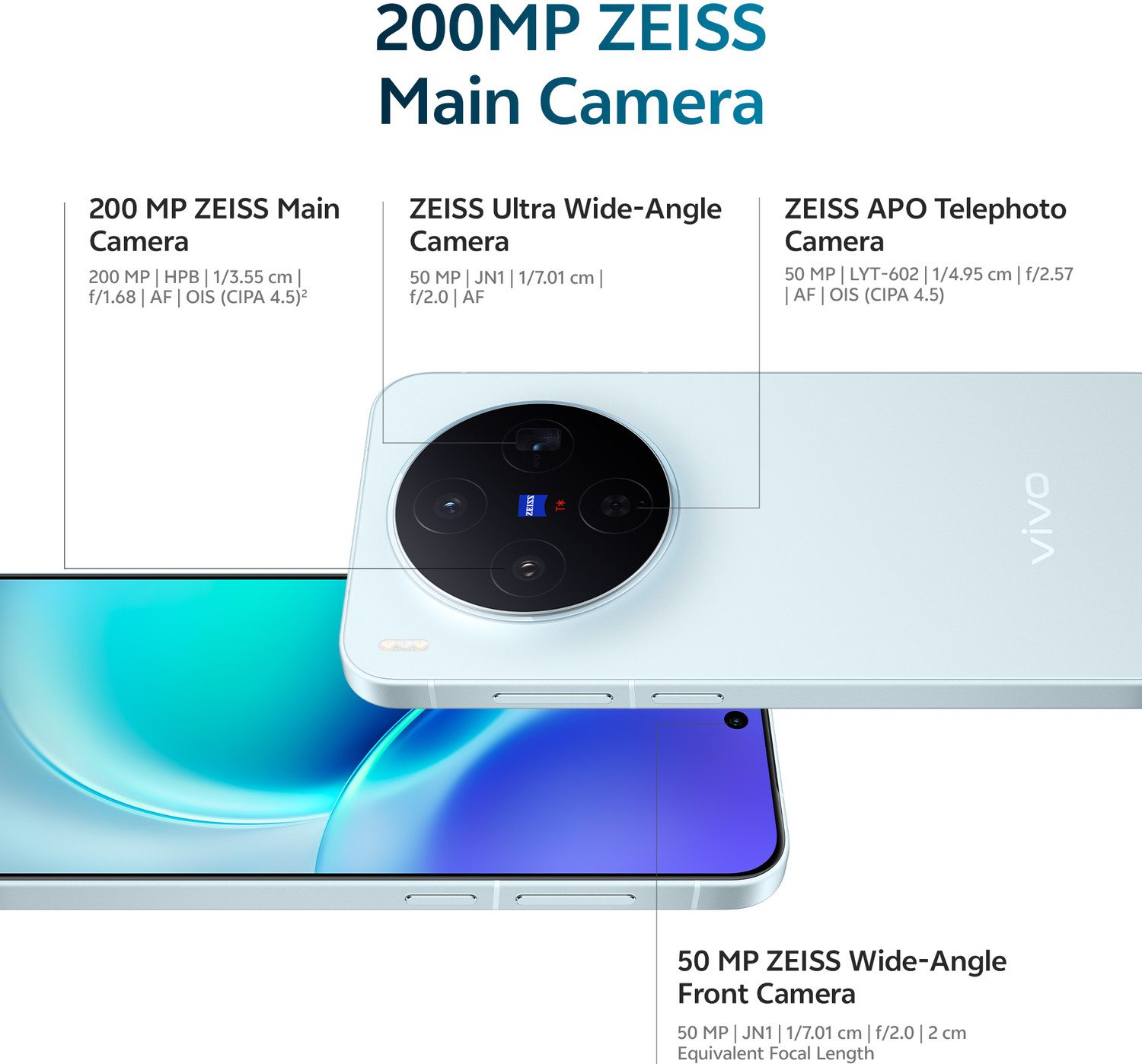 Image of vivo X300 (Mist Blue, 256 GB)