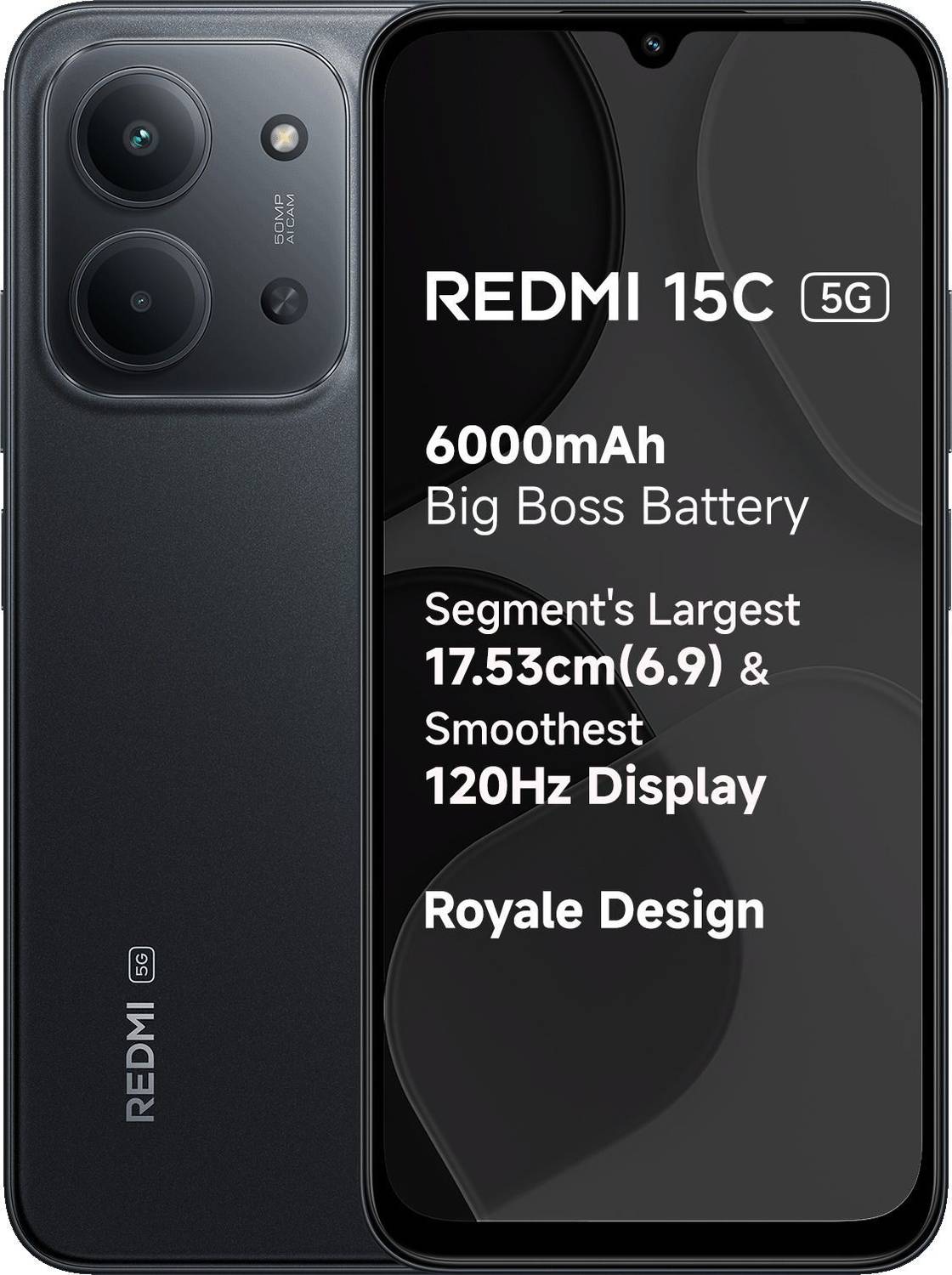REDMI 15C 5G (Midnight Black, 128 GB)