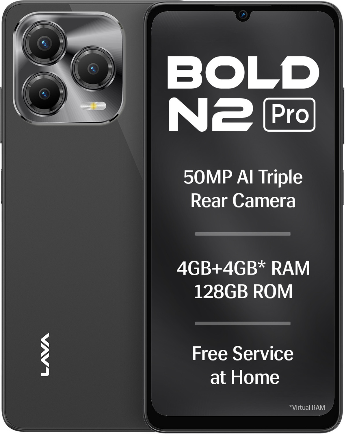 Image of LAVA Bold N2 Pro (Eclipse Grey, 128 GB)