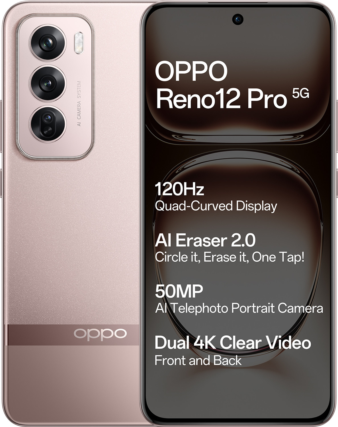 Image of OPPO Reno 12 Pro 5G (Sunset Gold, 512 GB)