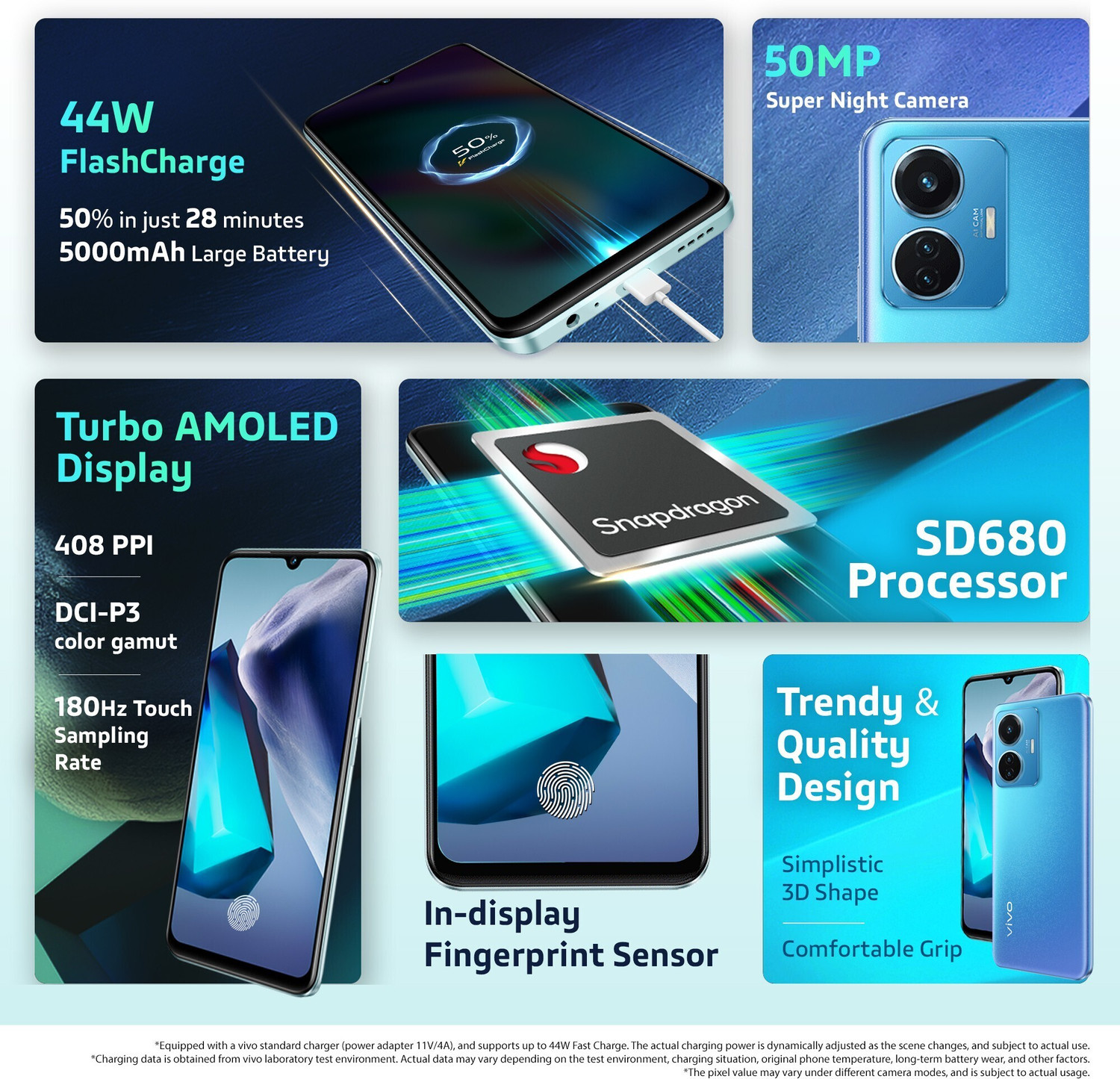 Image of vivo T1 44W (Starry Sky, 128 GB)