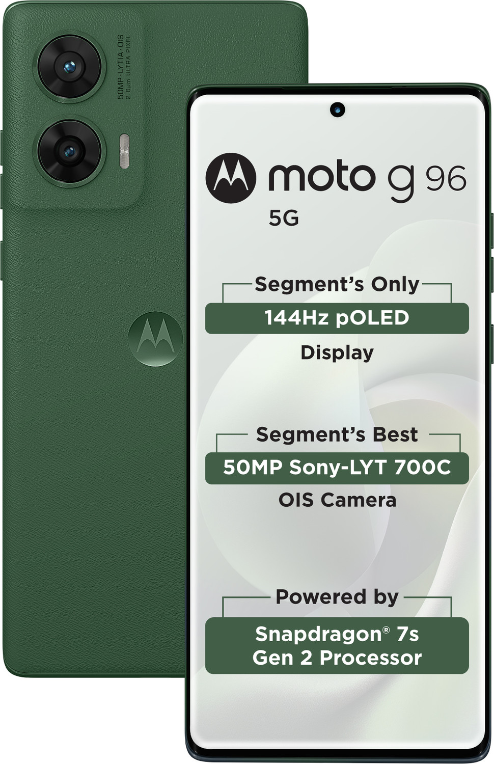 Image of MOTOROLA G96 5G (Pantone Greener Pastures, 128 GB)