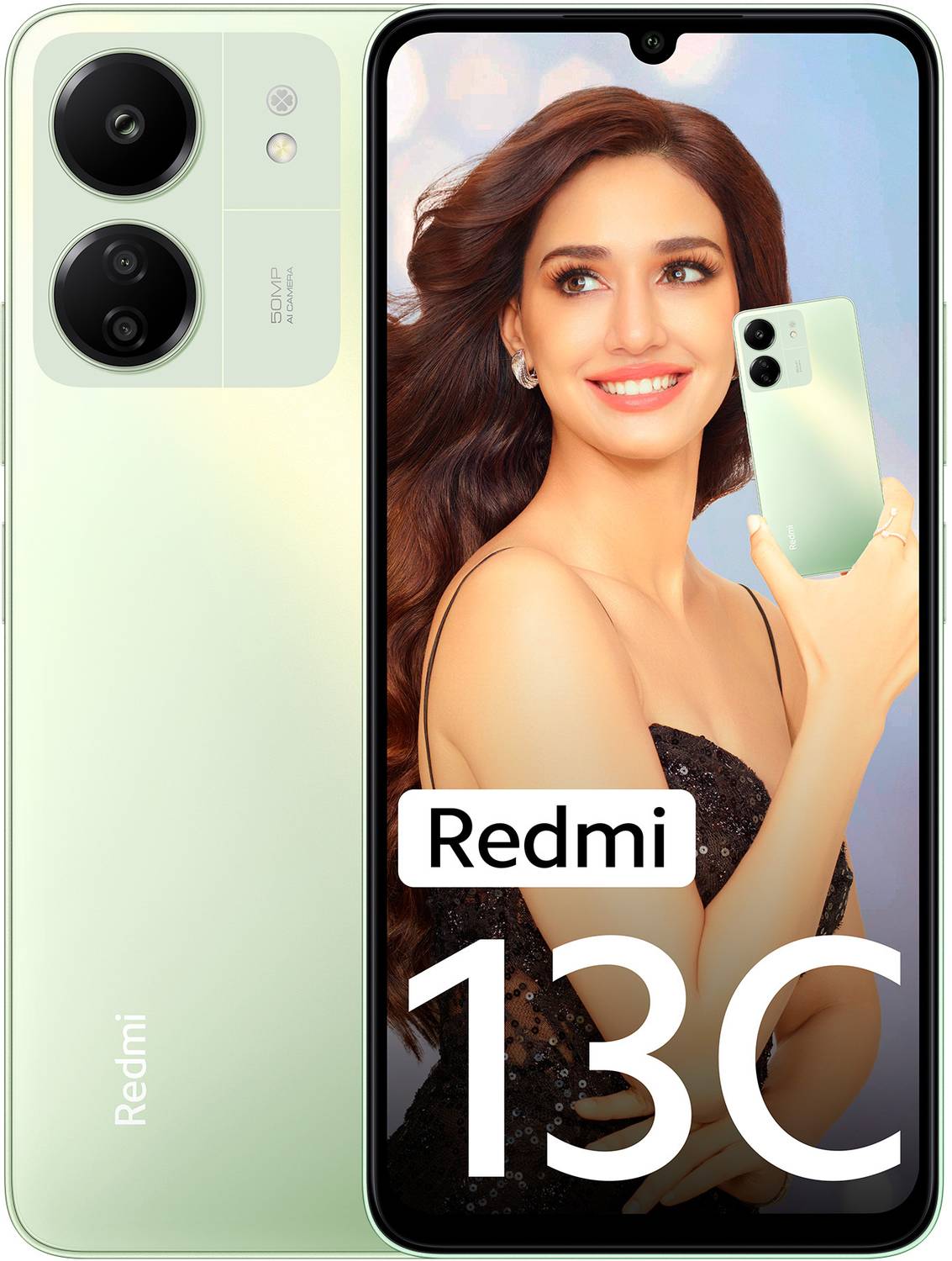 REDMI 13C (Starshine Green, 128 GB) (4 GB RAM)