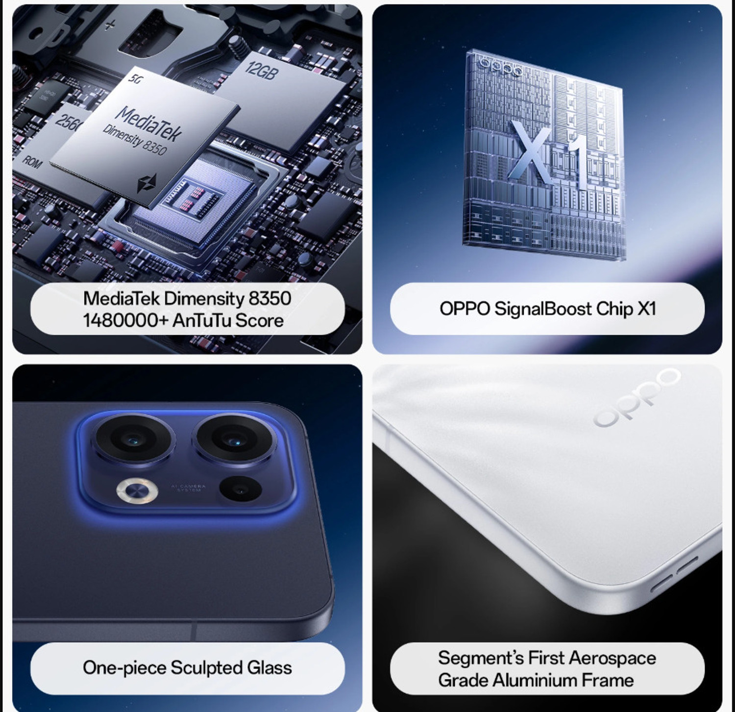 Image of OPPO RENO 13 5G (White / Ivory White, 128 GB)