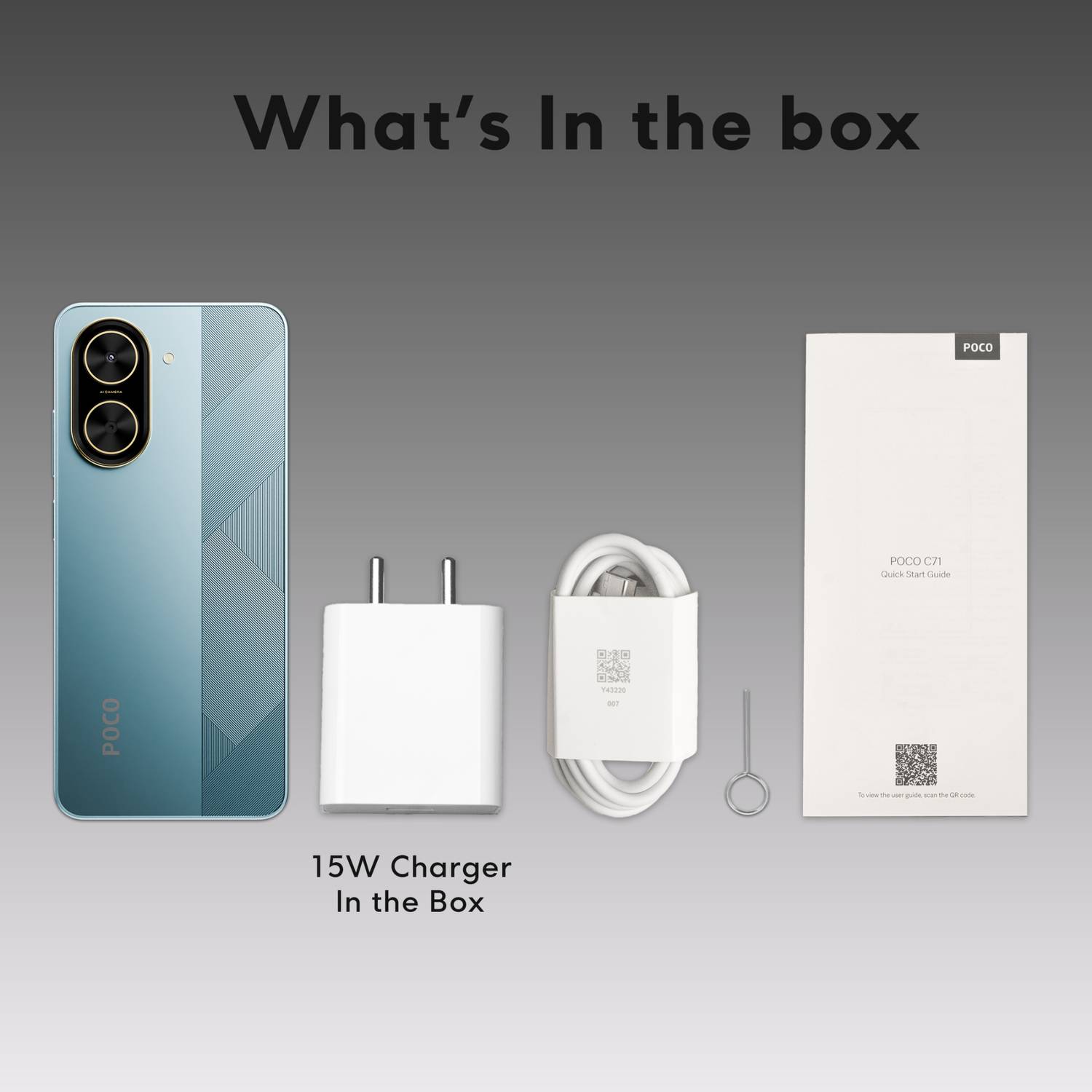 POCO Global Xiaomi - C71 POCO 4GB/128GB　未開封新品　Xiaomi BLUE C71 スマートフォン本体