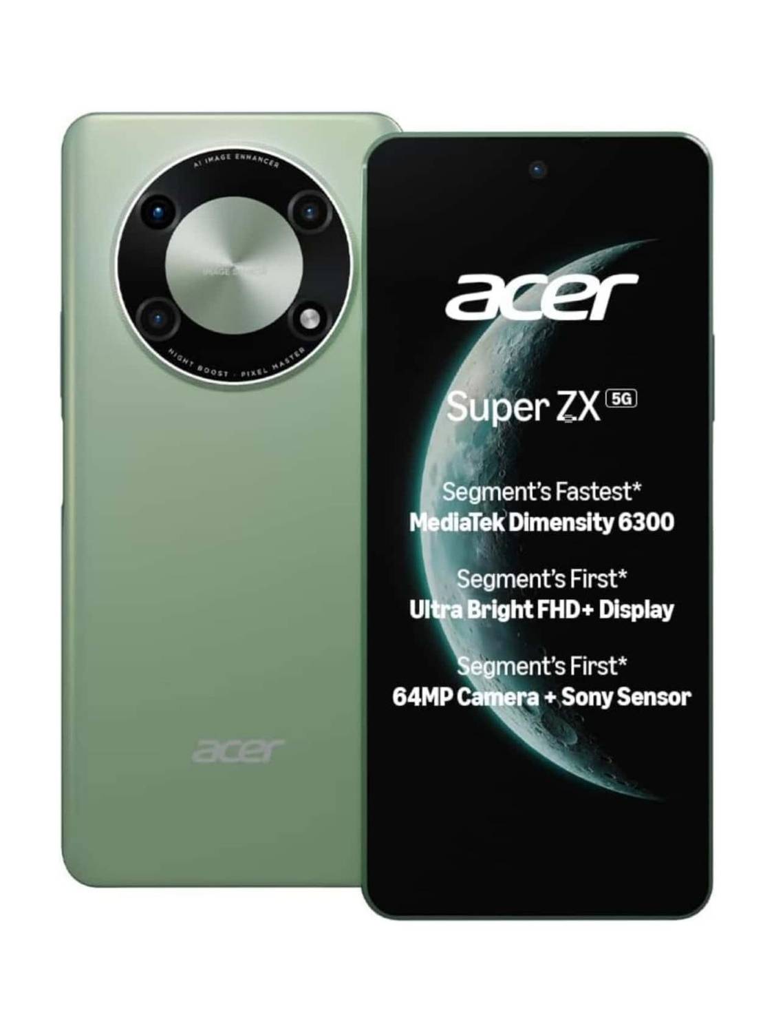 Acer Super ZX 5G (Cosmic Green,, 128 GB)