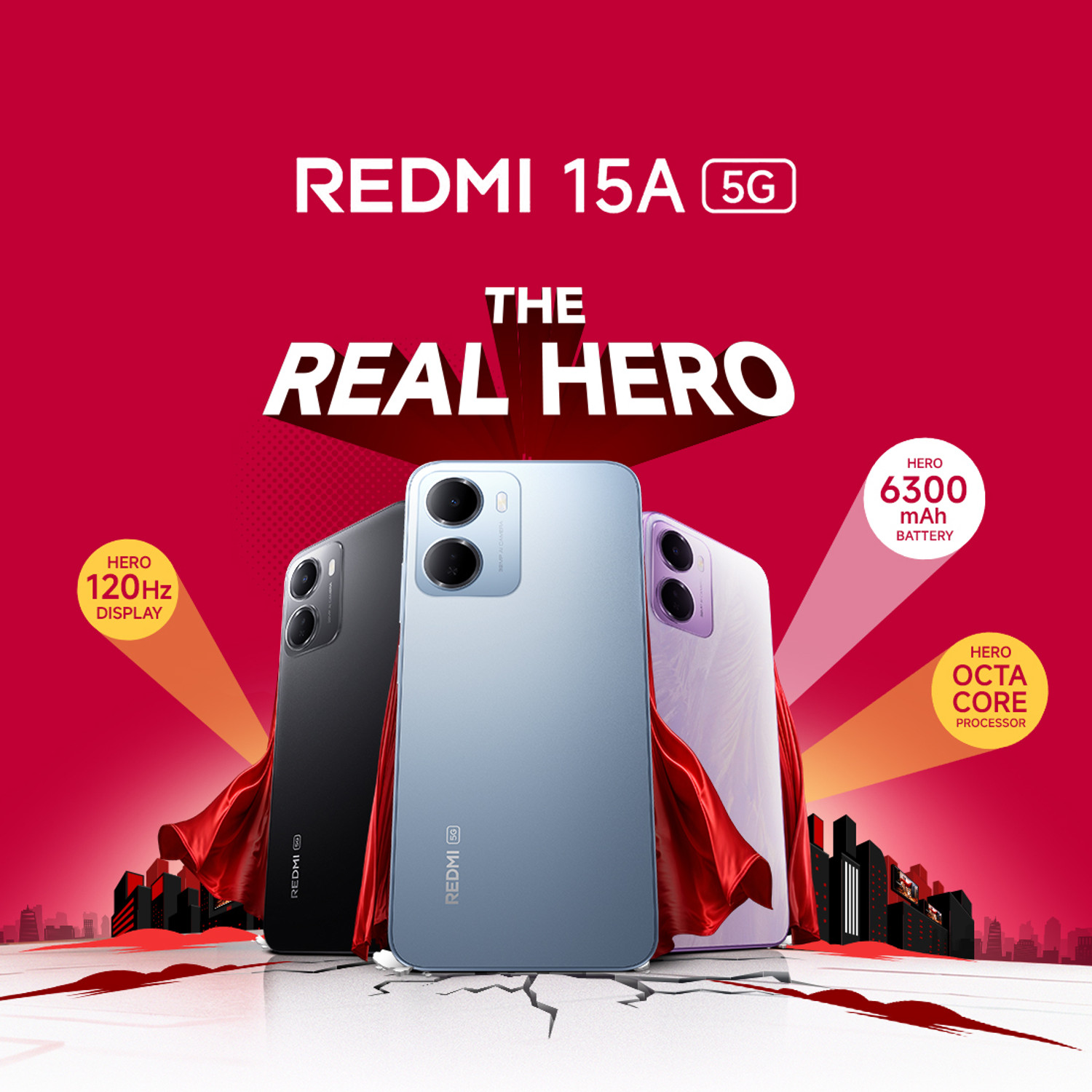 Image of REDMI 15A (Awesome Blue, 128 GB)
