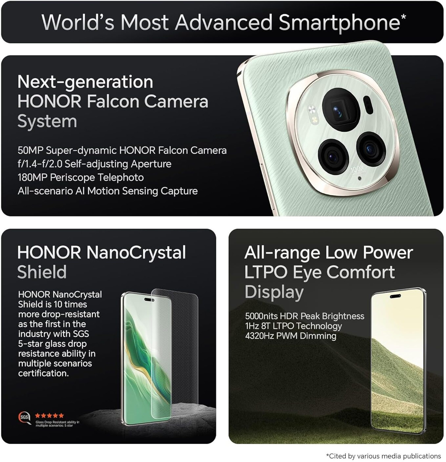 Image of Honor Magic6 pro 5G (Epi Green, 512 GB)