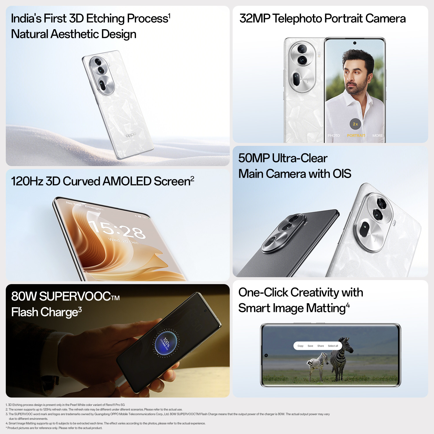 Image of OPPO Reno11 Pro 5G (Rock Grey, 256 GB)