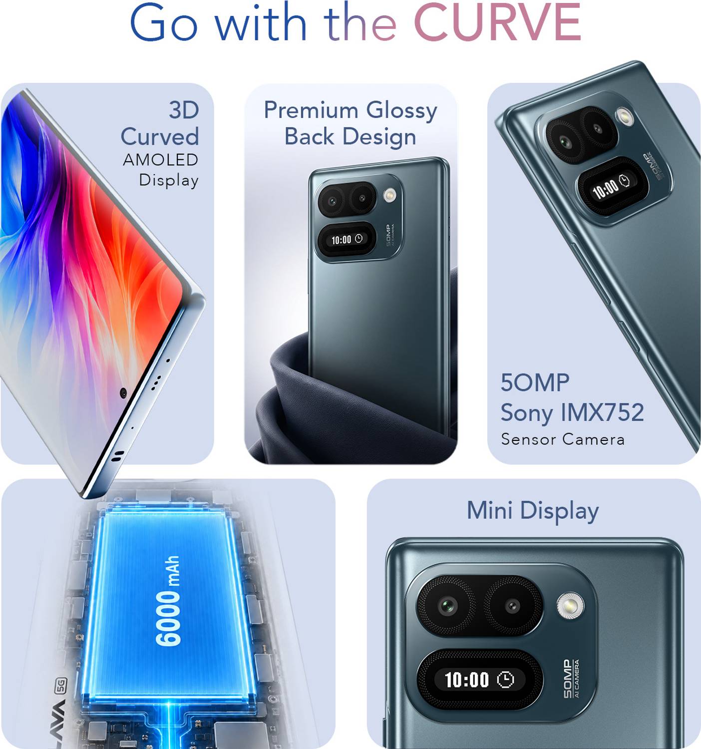 LAVA Virat Curve 5G 128GB Gray - Image 2