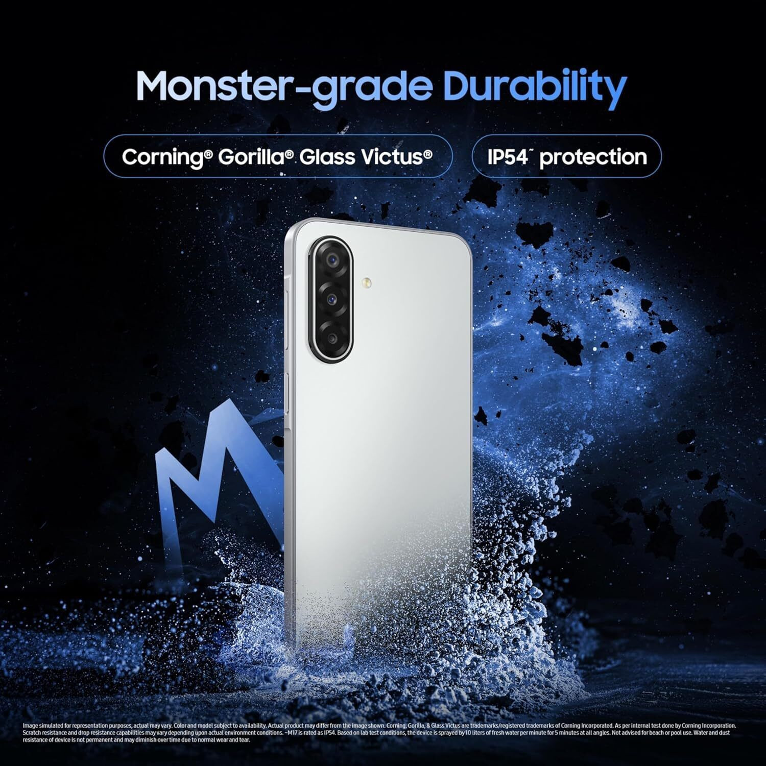 Image of Samsung Galaxy M17 5G (Moonlight Silver, 128 GB)
