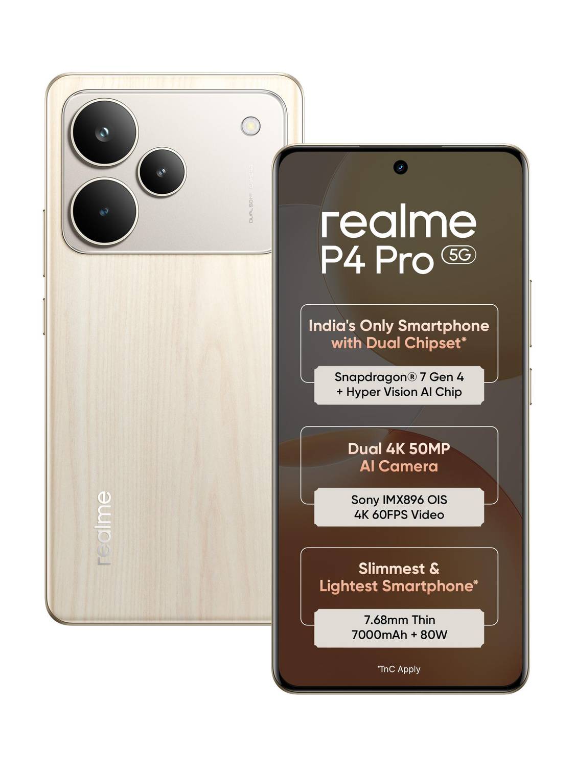 realme P4 Pro 5G (Birch Wood, 256 GB) - Image 1